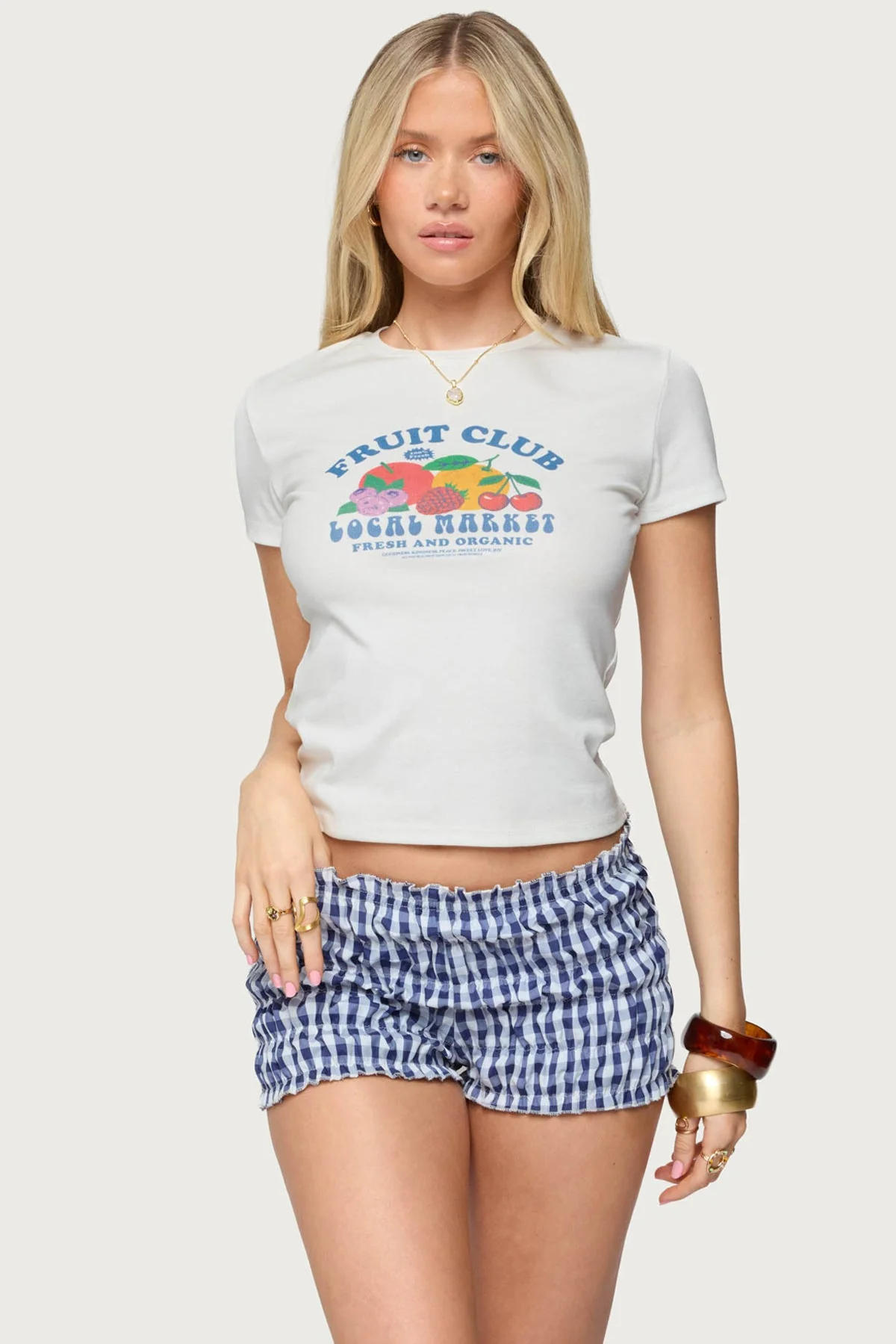 Organic Fruit Graphic Womens T-Shirt