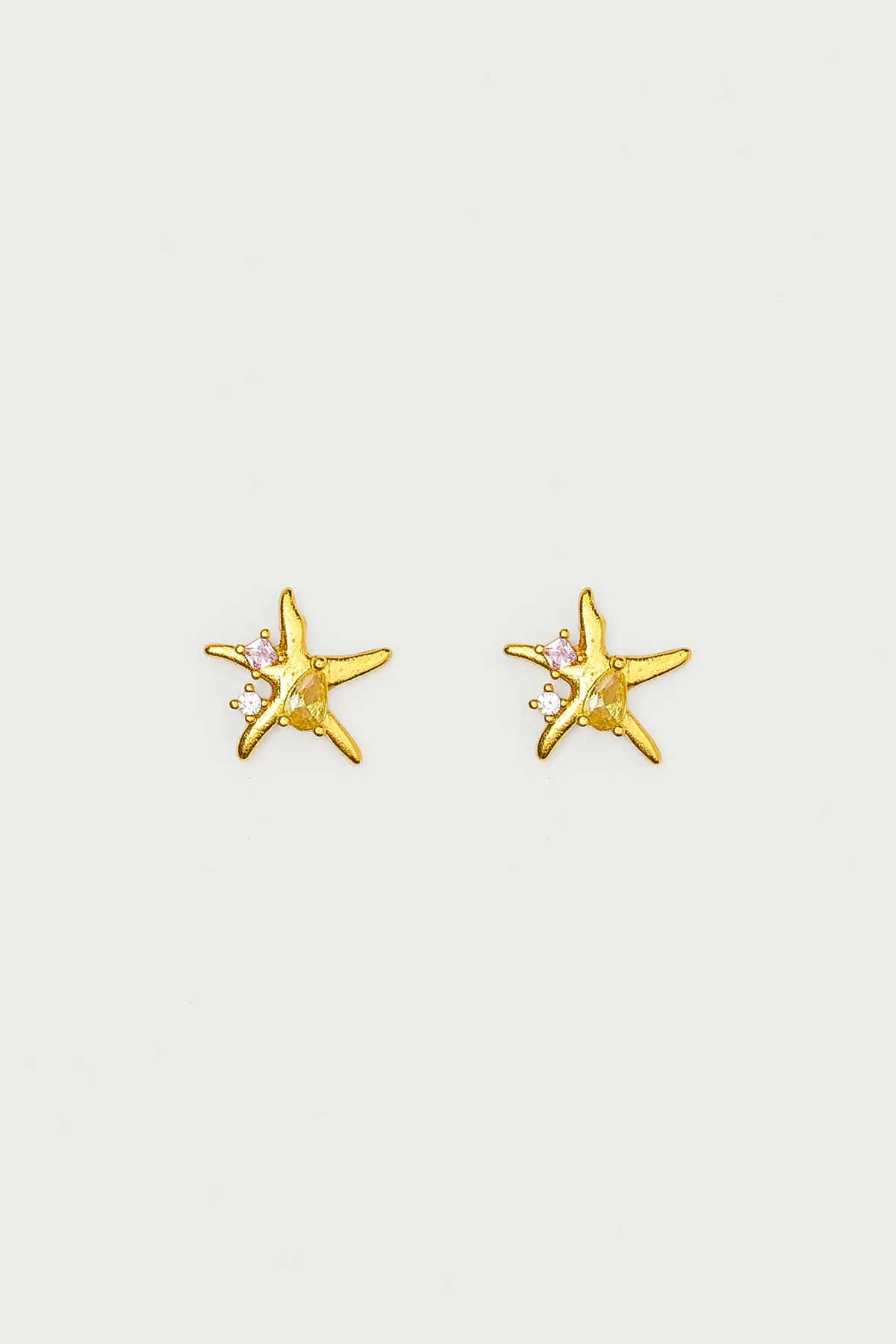 Gold Sea Star Stud Earrings Statement Jewelry
