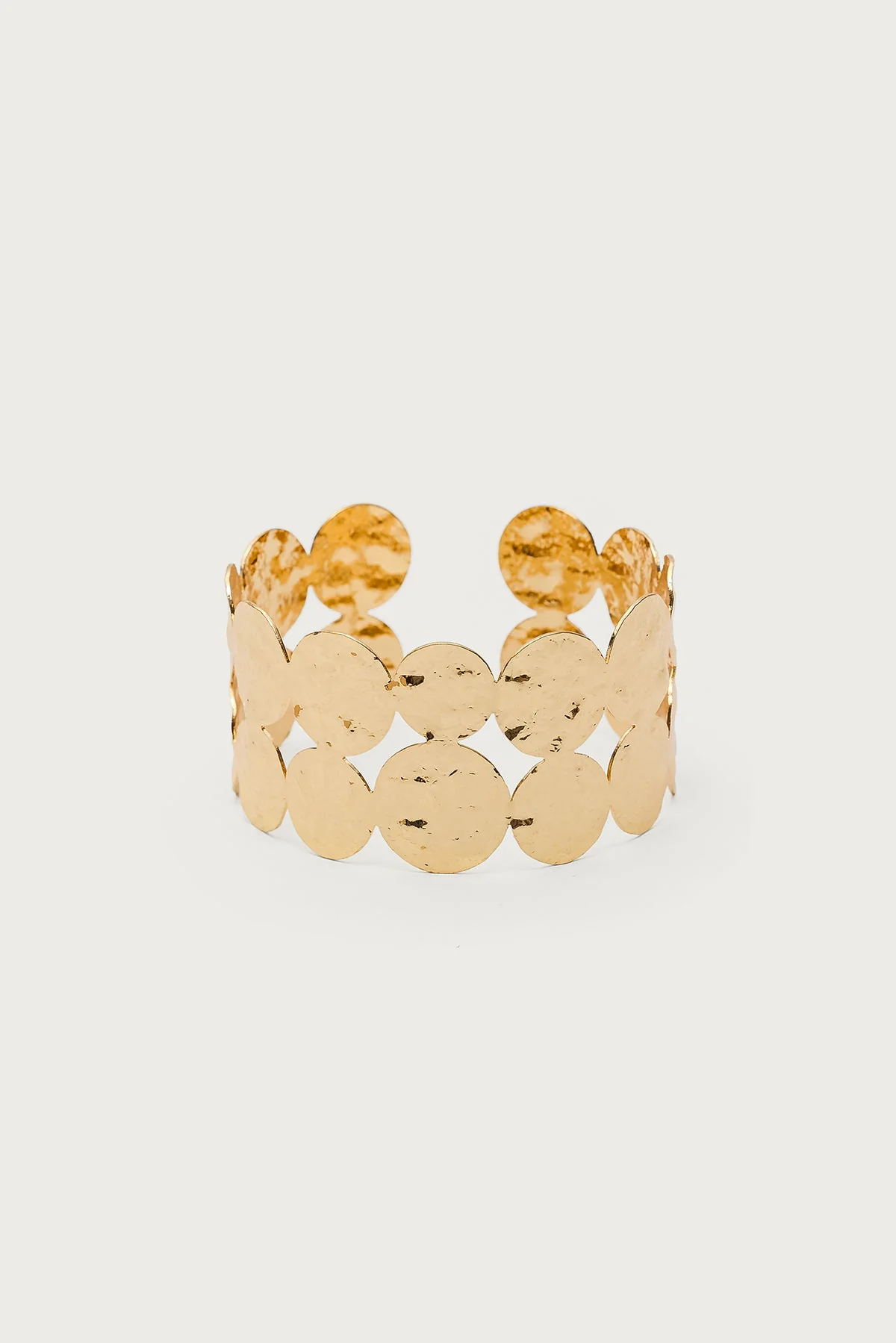 Gold Multi Circle Arm Cuff Bracelet