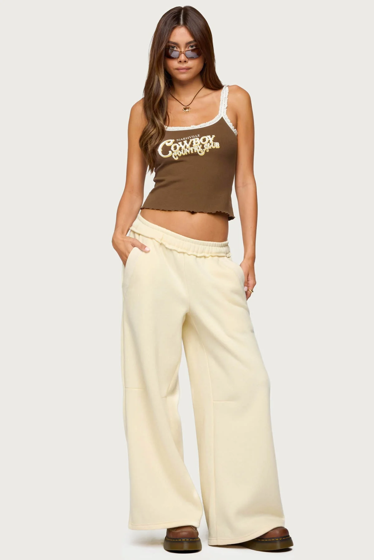 Yellow Oversized Sweatpants for Women