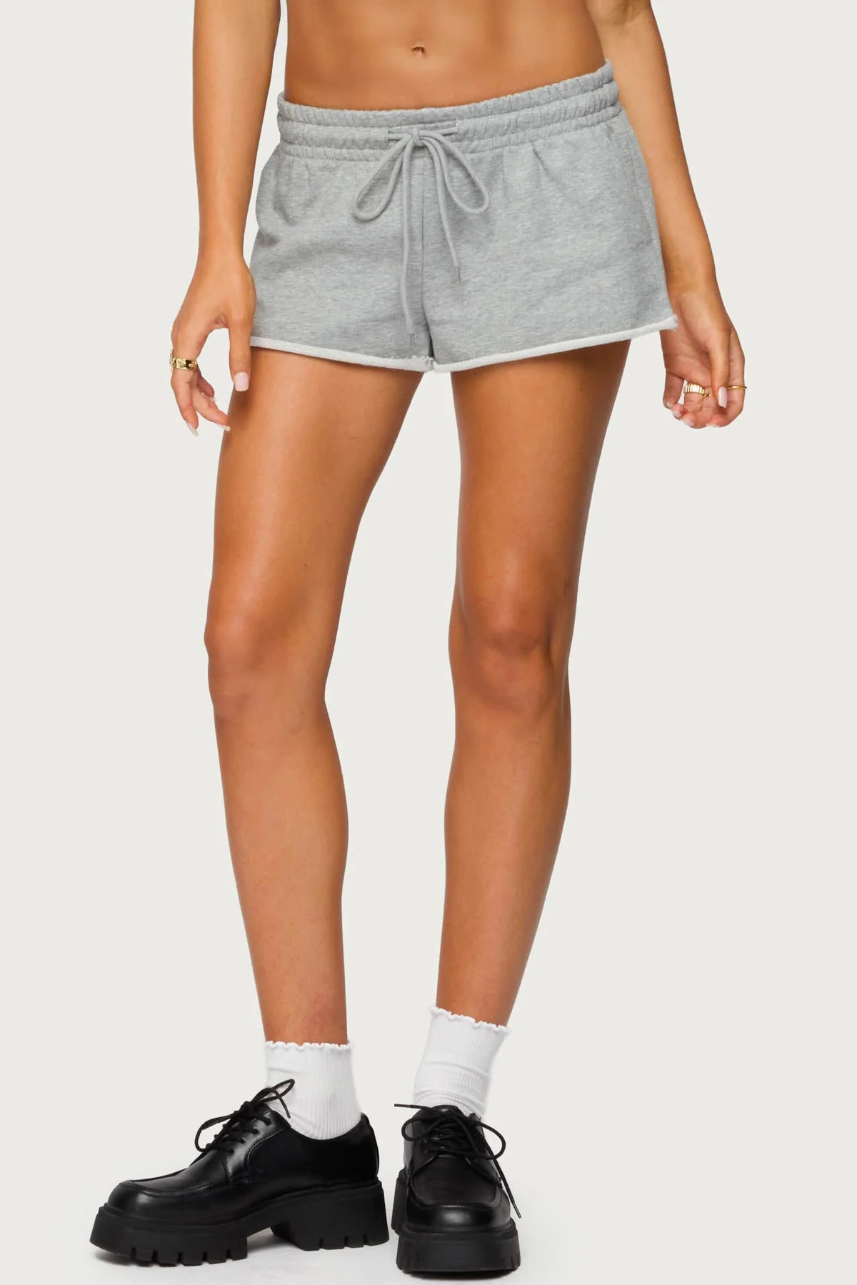 Gray French Terry Lounge Sweat Shorts