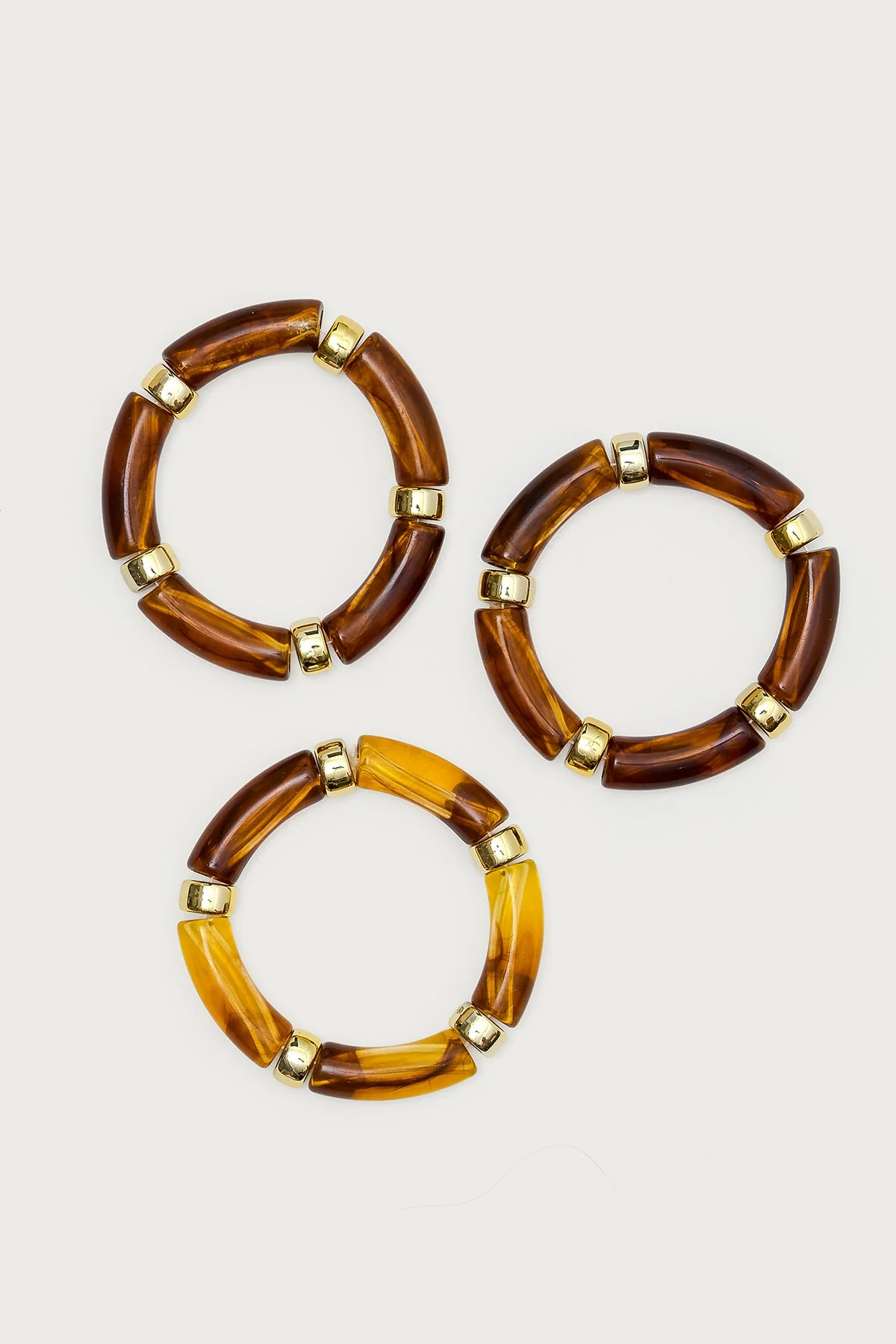 Brown Tortoise Design Bracelet Set