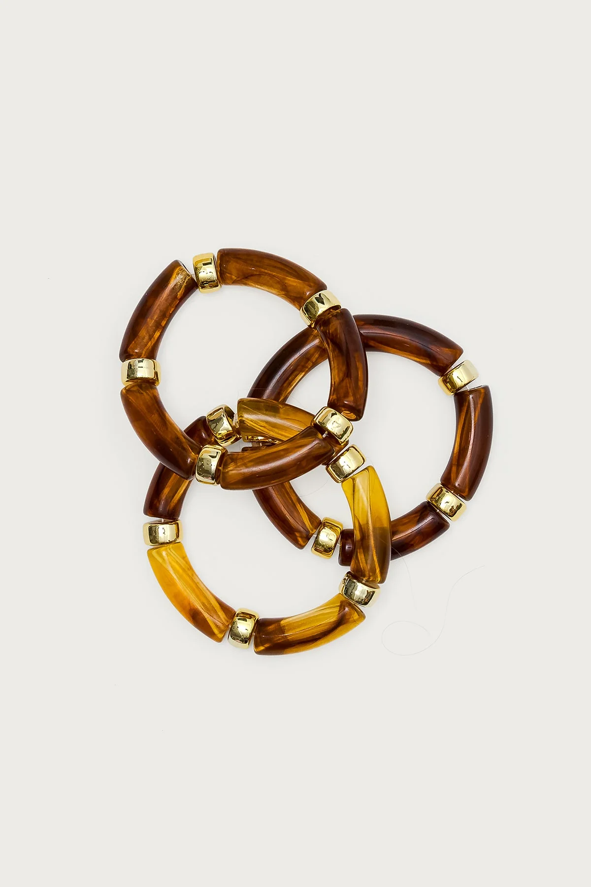 Brown Tortoise Design Bracelet Set