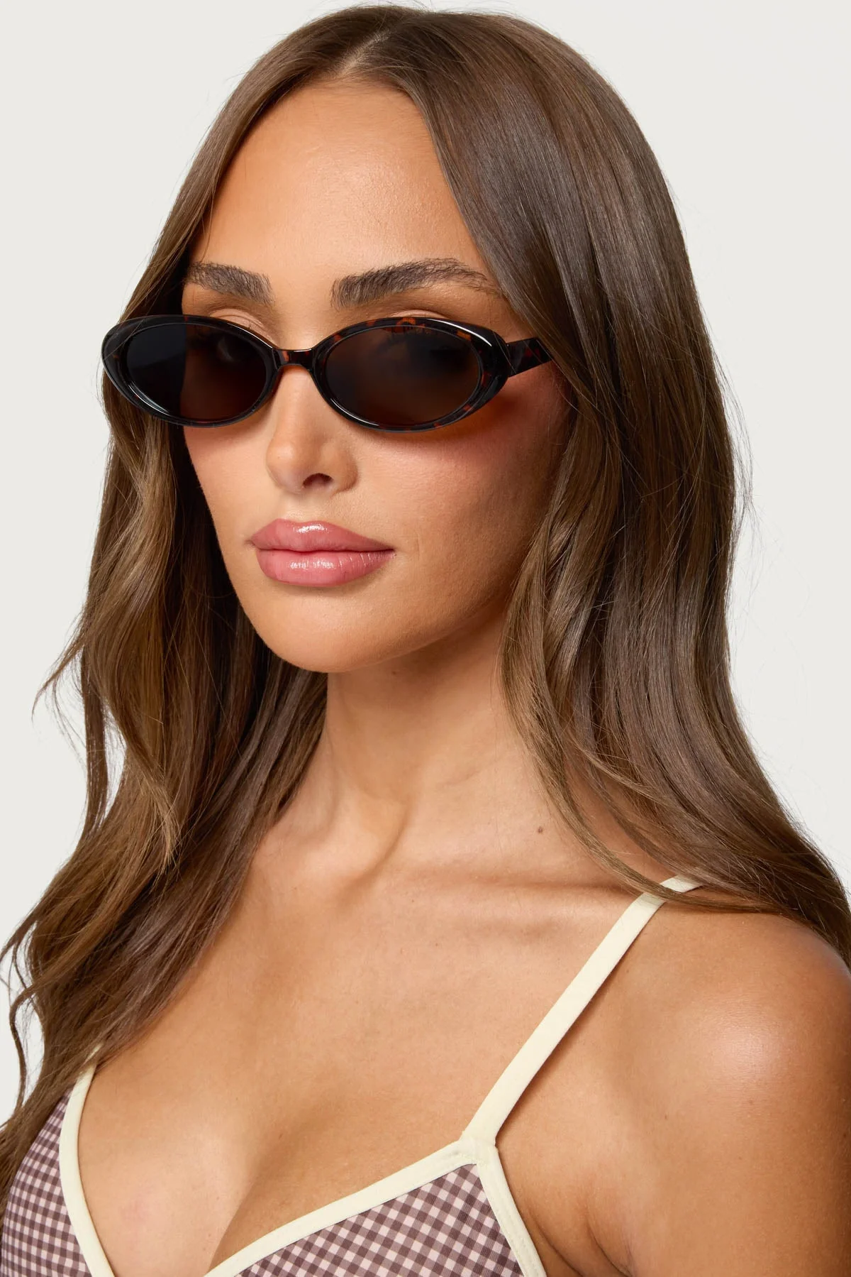 Tortoise Oval Sunglasses for Stylish Sun Protection