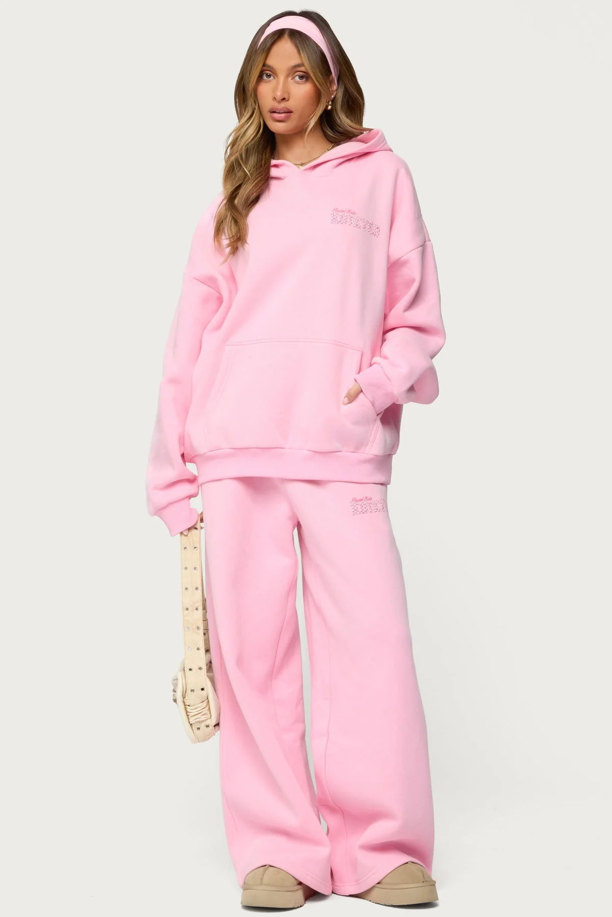 Pink Oversized Hoodie for Women
