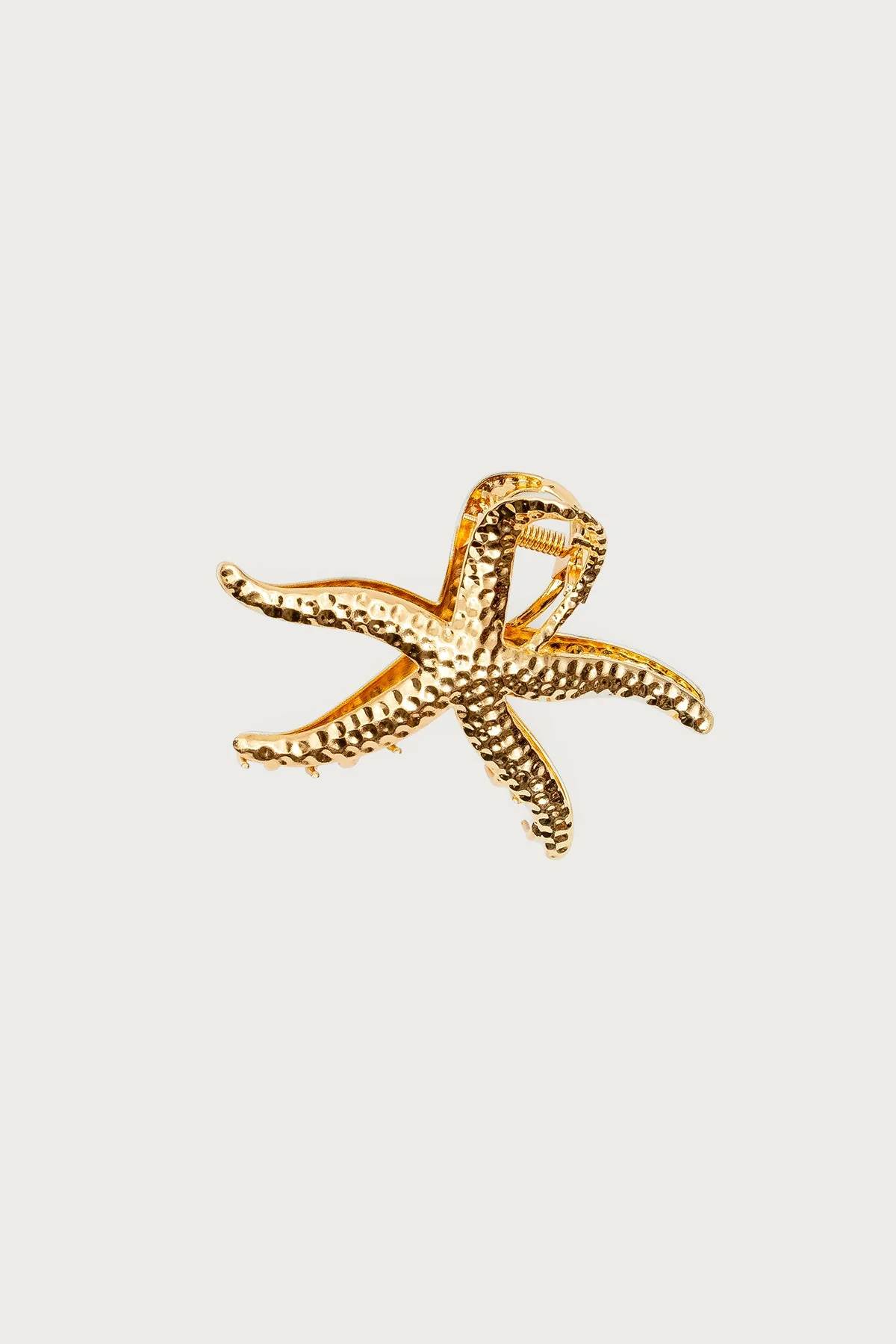Gold Starfish Claw Clip Hair Accessory