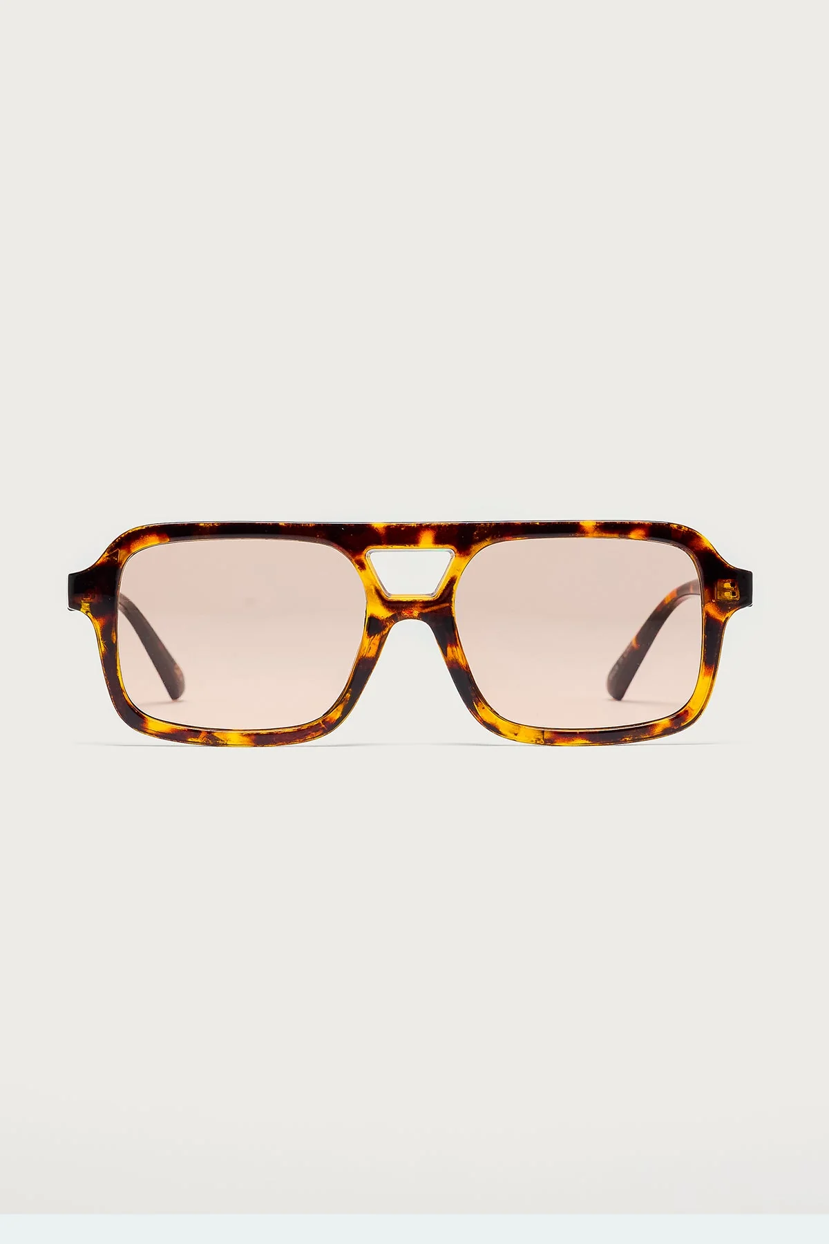 Brown Square Frame Sunglasses UV Protected