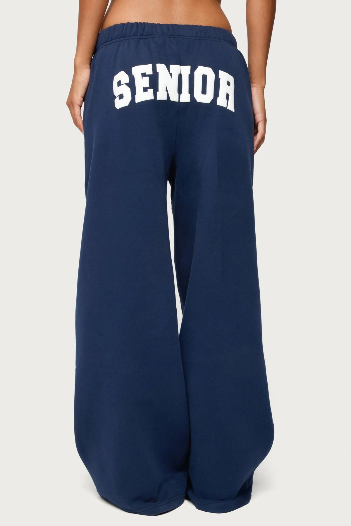 Navy Straight Leg Sweatpants for Senior Girls