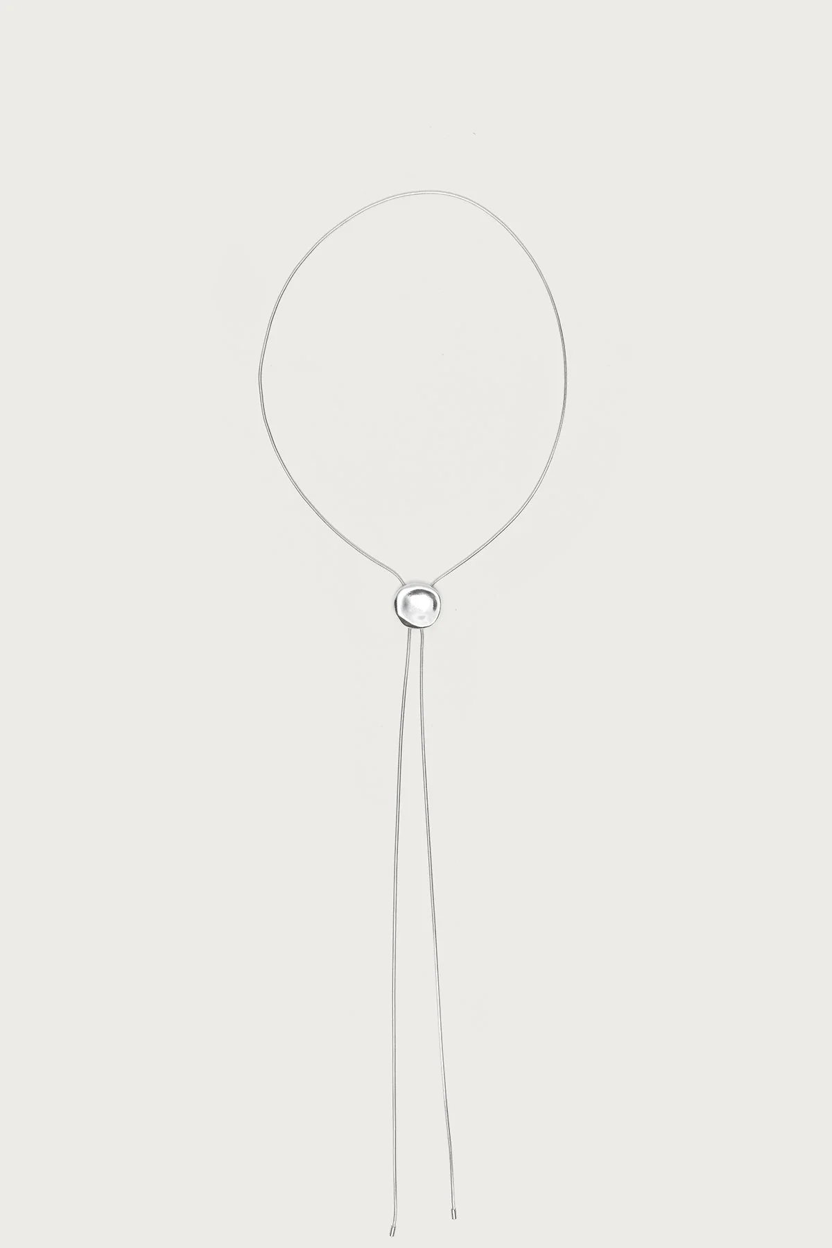 Silver Bolo Necklace in Elegant Design - Jewelry Accessory