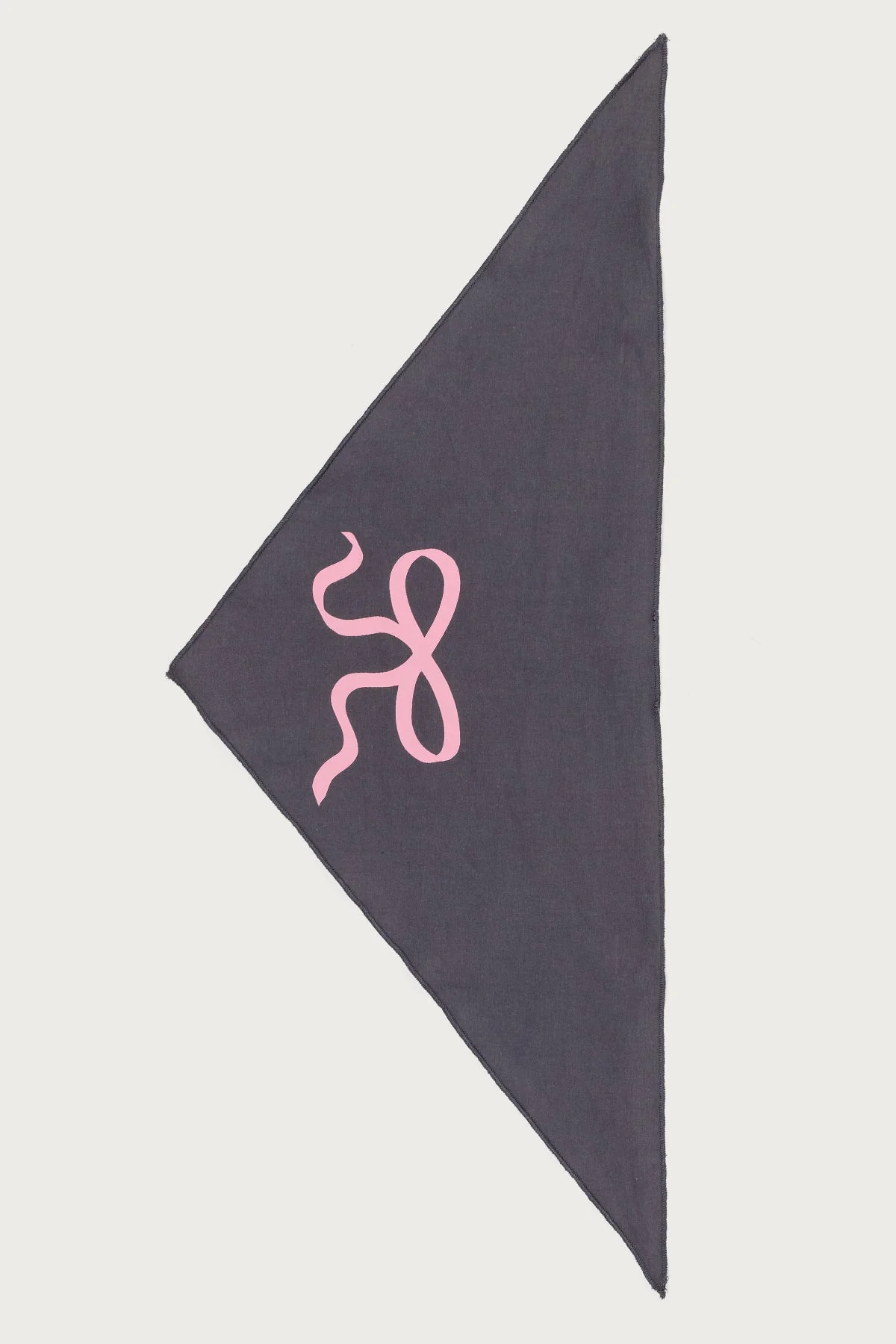 Gray Bow Dog Bandana for Stylish Pets - Adjustable Pet Neckwear