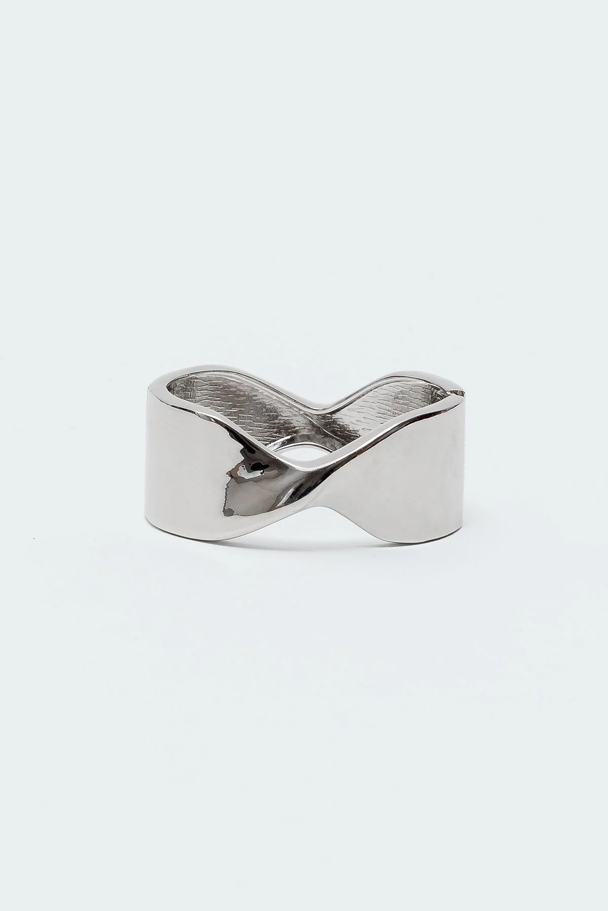 Silver Abstract Design Bangle Bracelet for Stylish Accessories