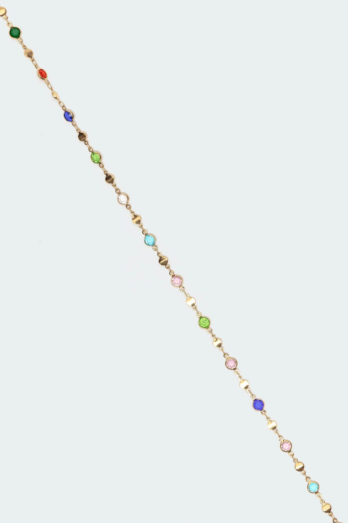 Gemstone Decorated Belly Chain in Gold