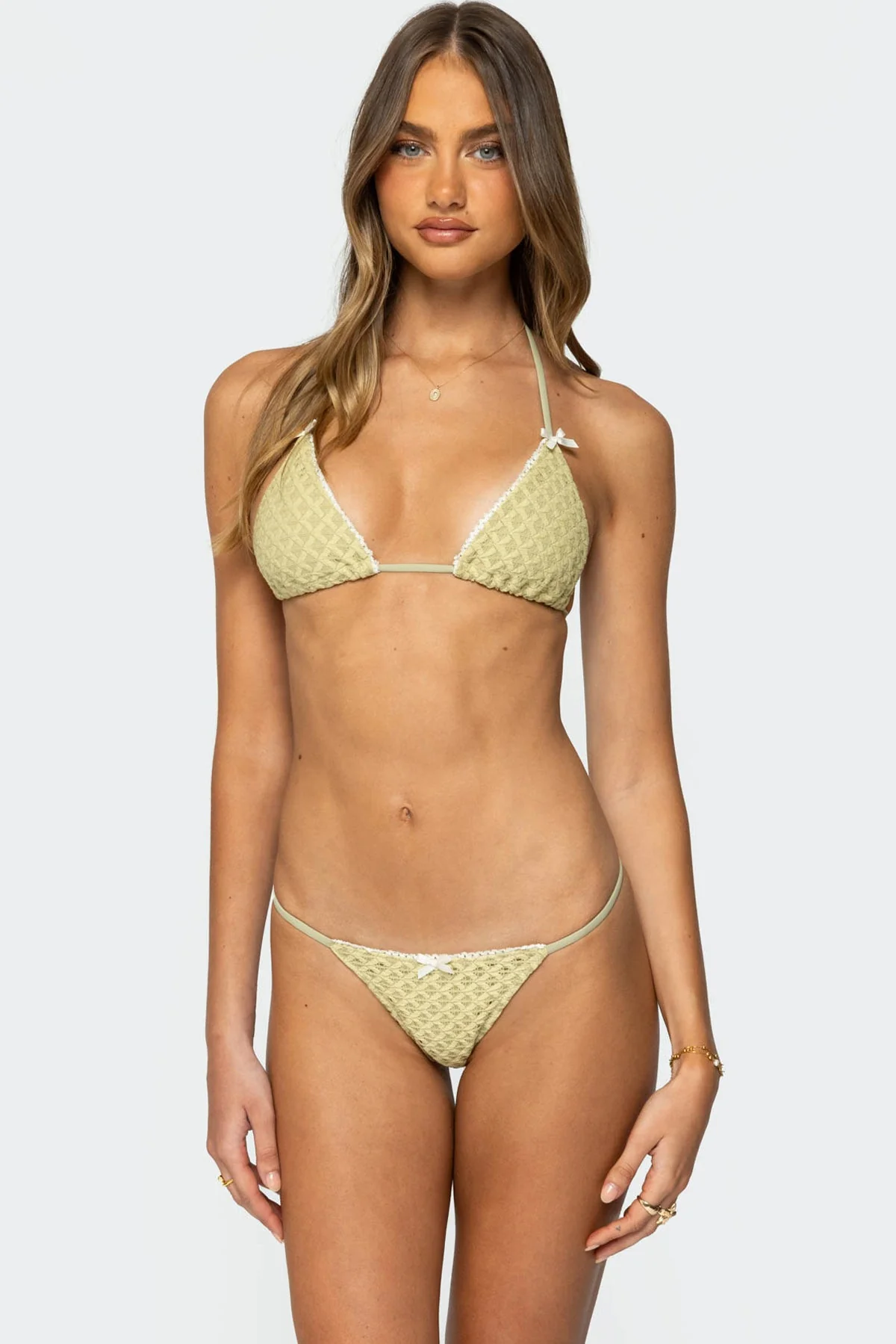 Anna Green Triangle Bikini Top