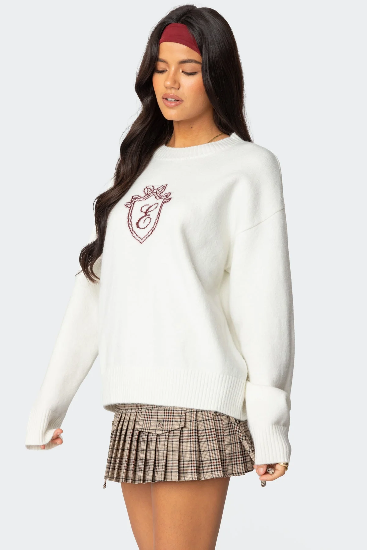Classic White Knit Sweater for Women
