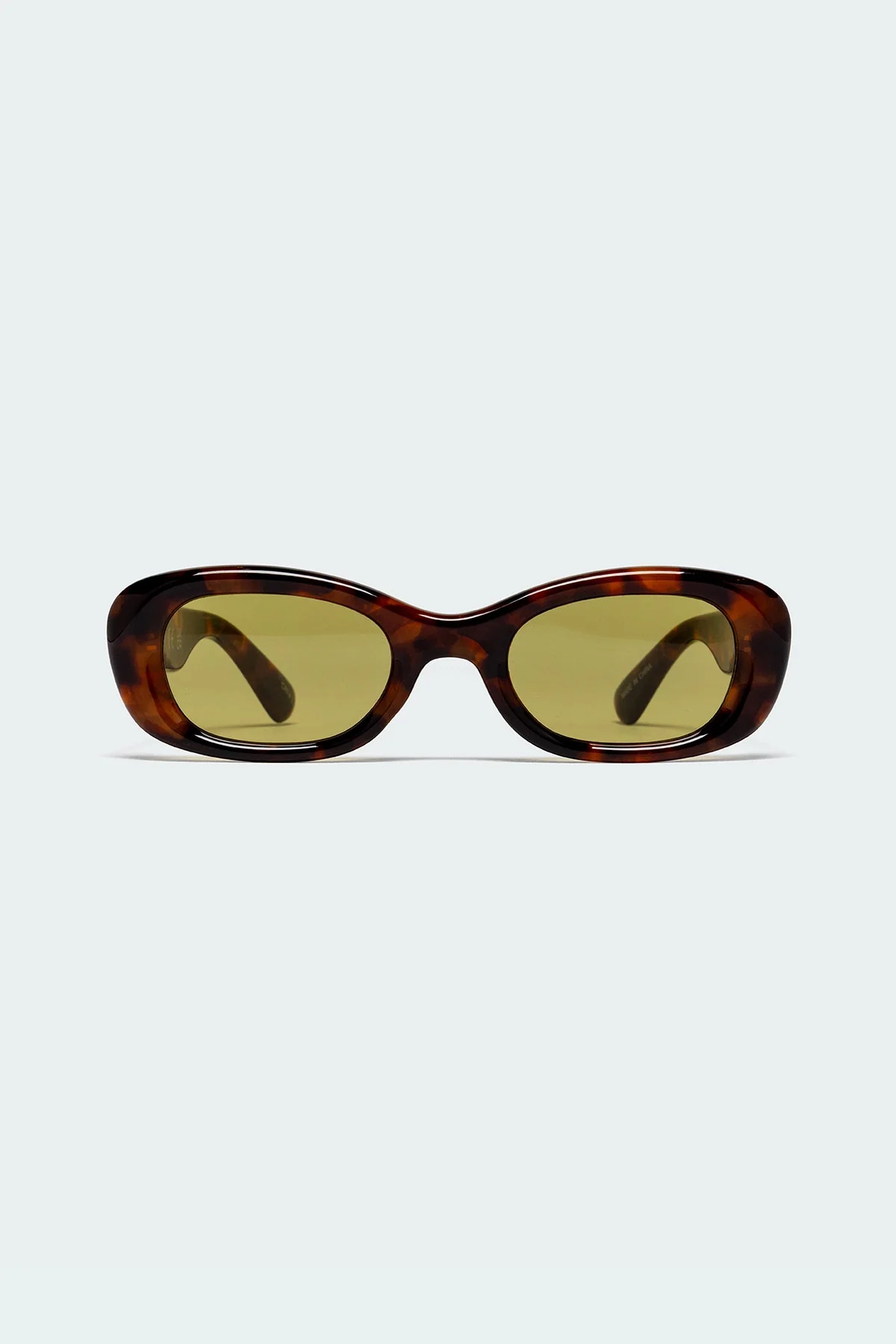 Brown Tortoise Square Sunglasses Polycarbonate Frame UV Protection