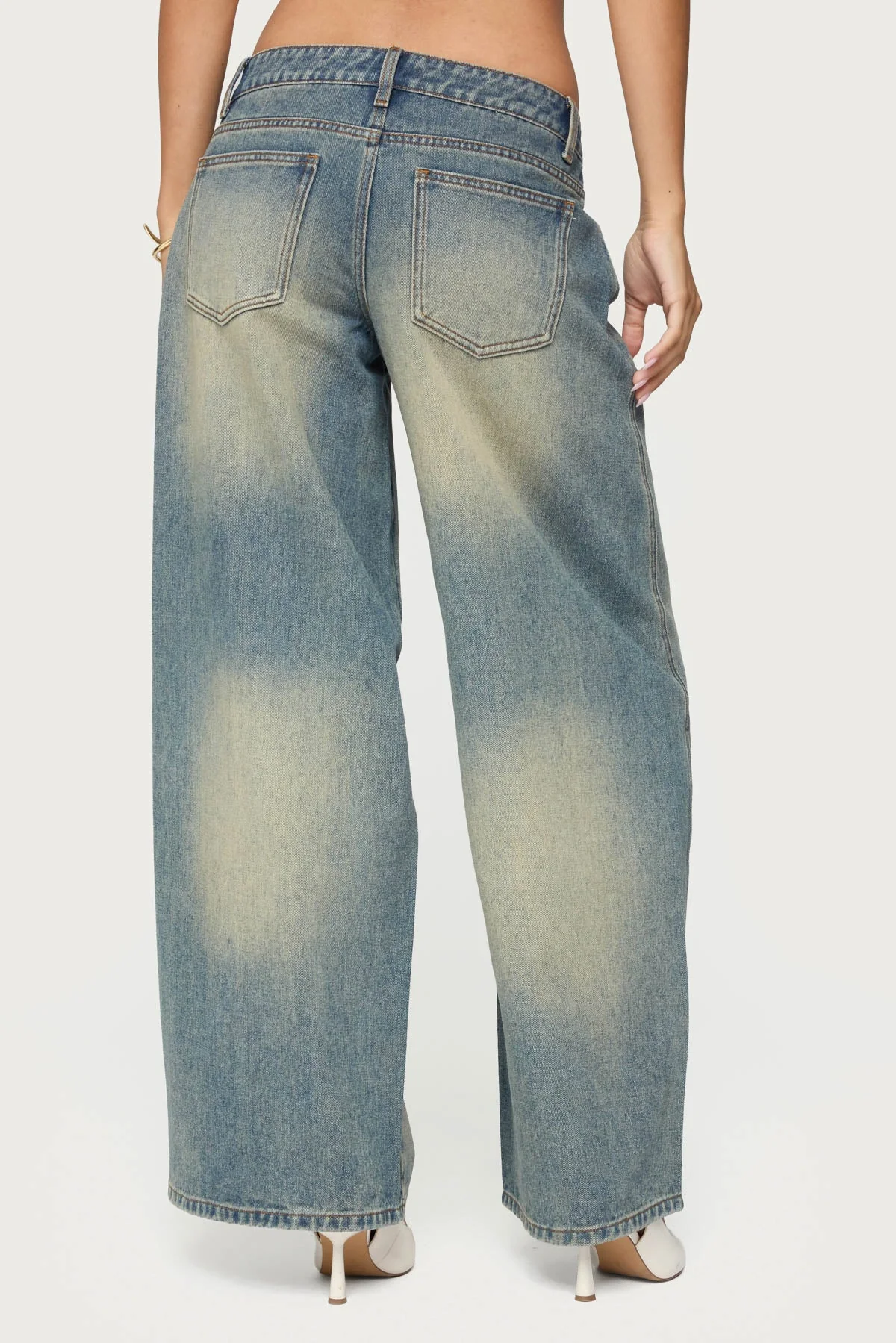 Vintage Denim Baggy Jeans in Blue