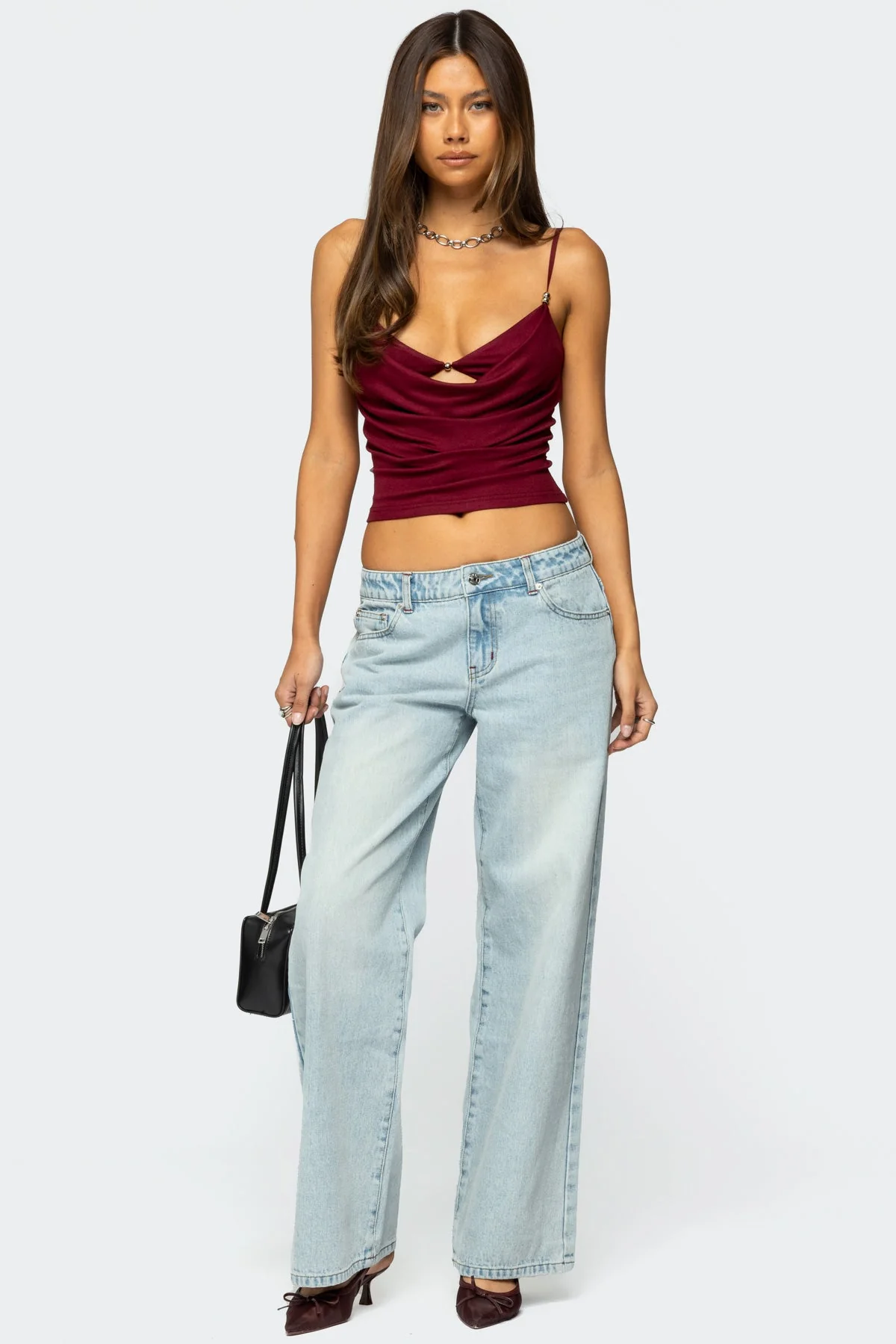 Blue Relaxed Denim Jeans for Women