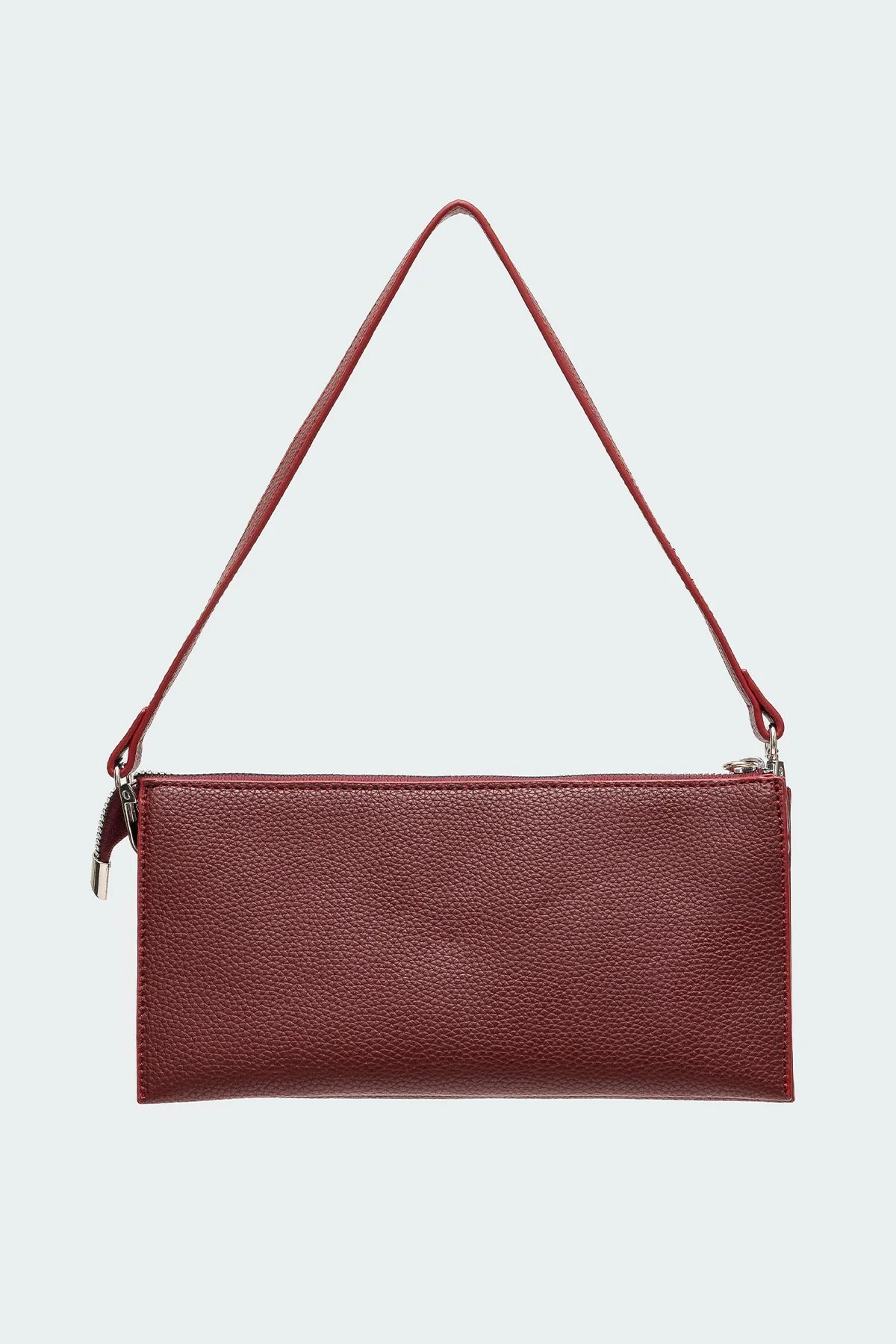 Maroon Utility Bag Zip Closure