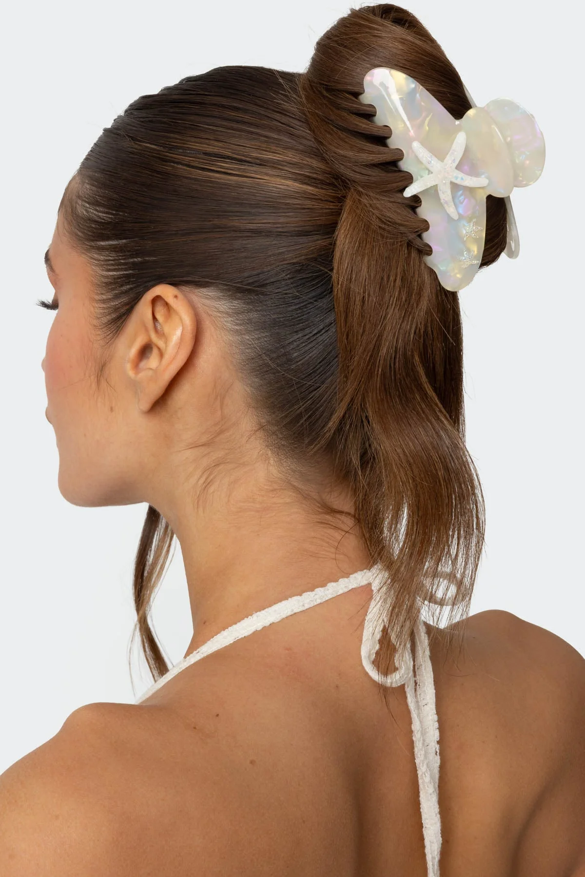 Cream Starfish Claw Hair Clip Accessory