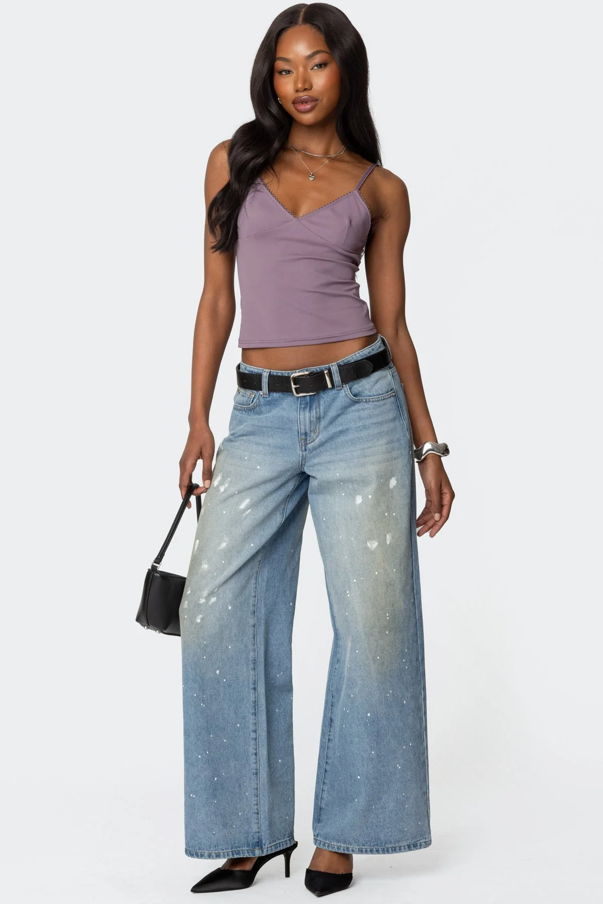 Mauve Frill Tank Top