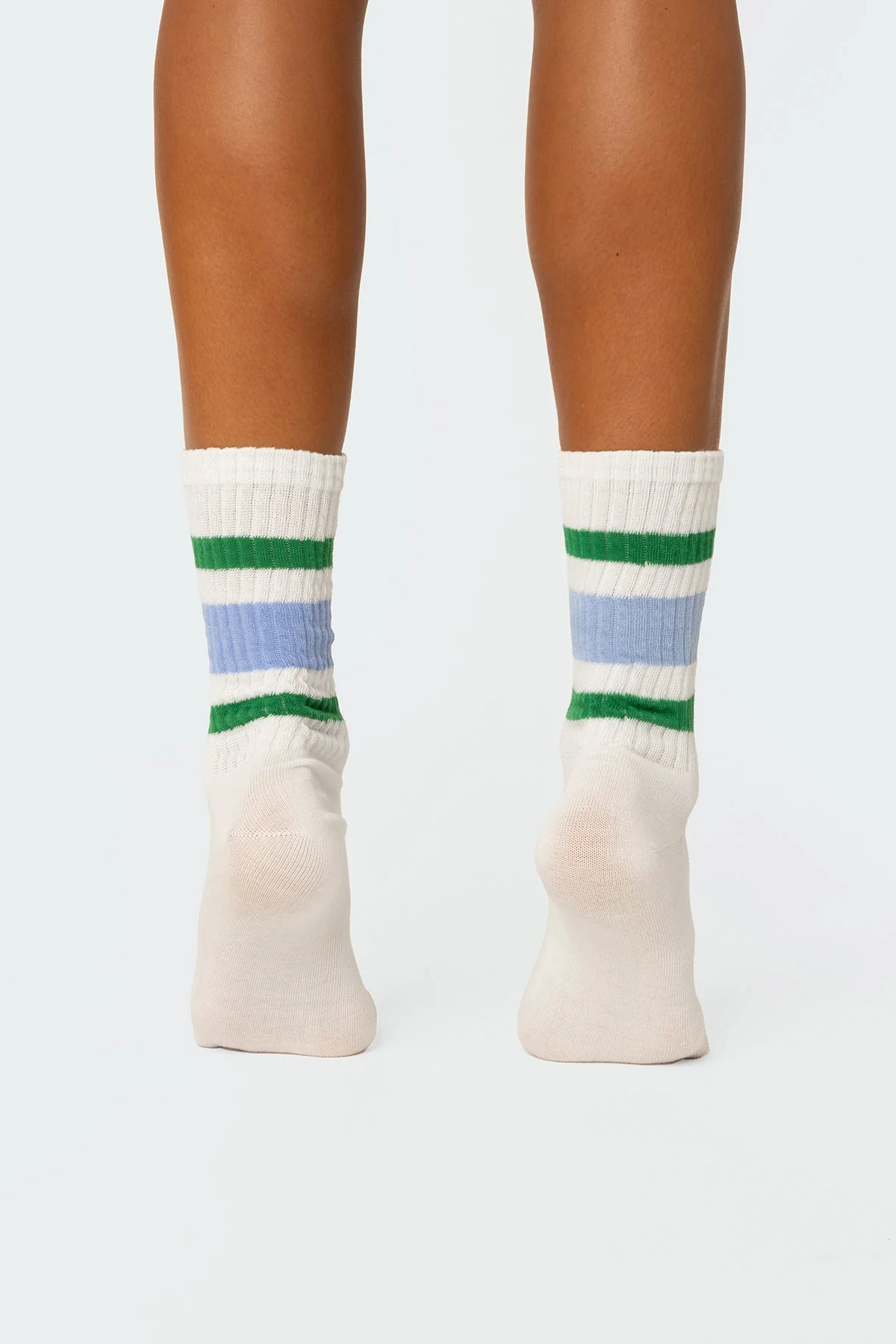 White Striped Cotton Socks - Premium Quality Design