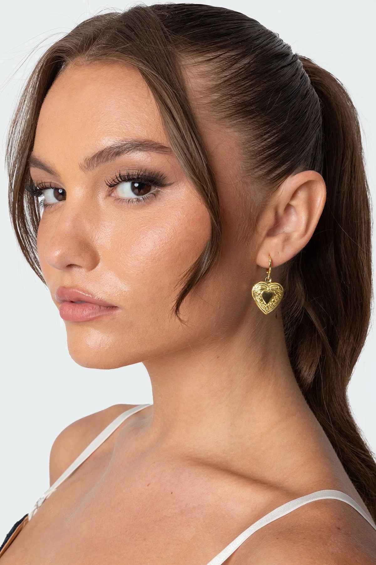 Gold Heart Locket Earrings for Stylish Jewelry Lovers