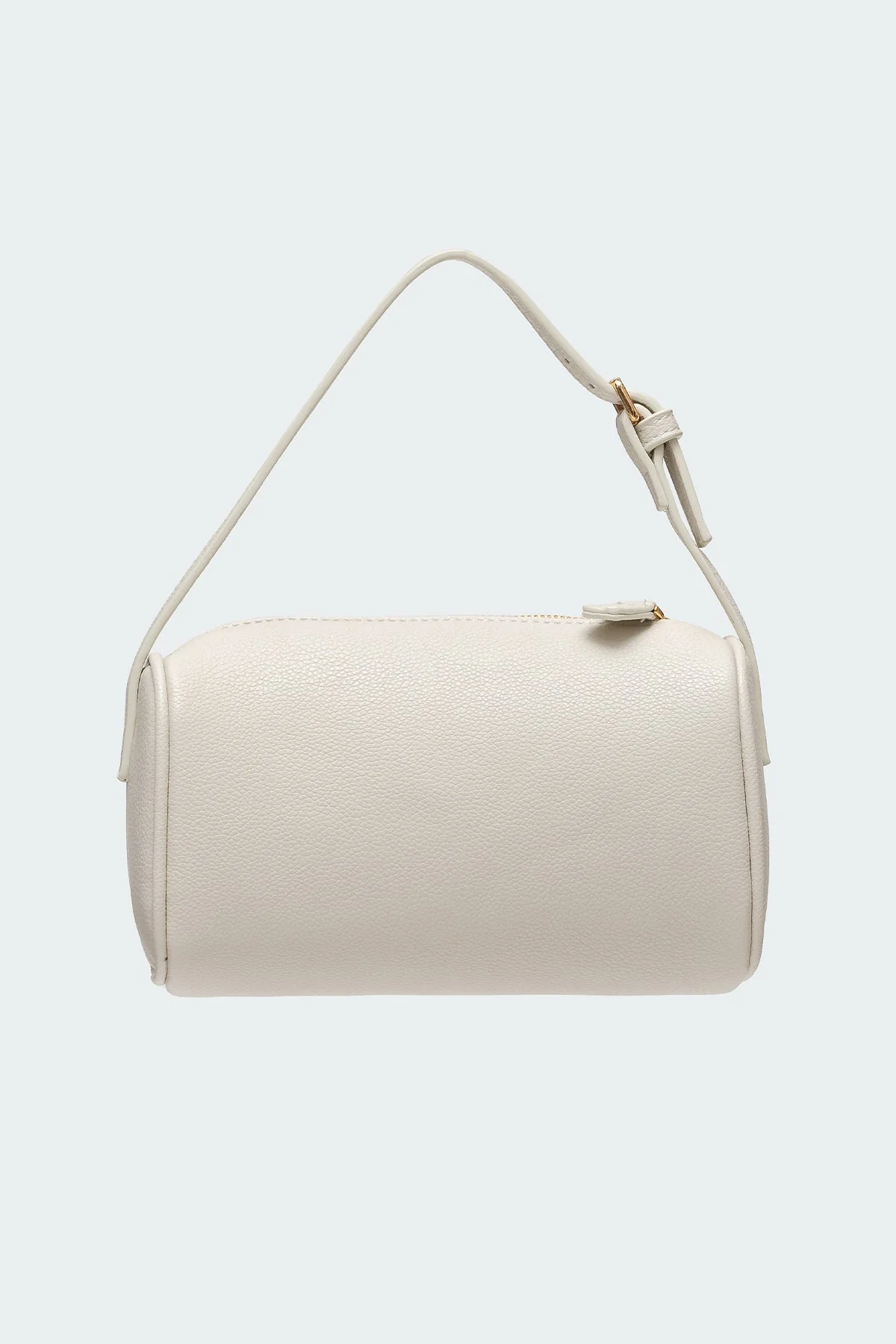 Ivory Faux Leather Mini Shoulder Bag