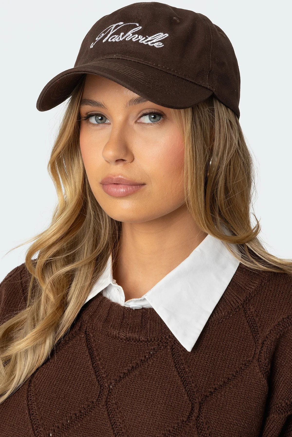 Adjustable Brown Baseball Cap - Stylish Hat for All Ages