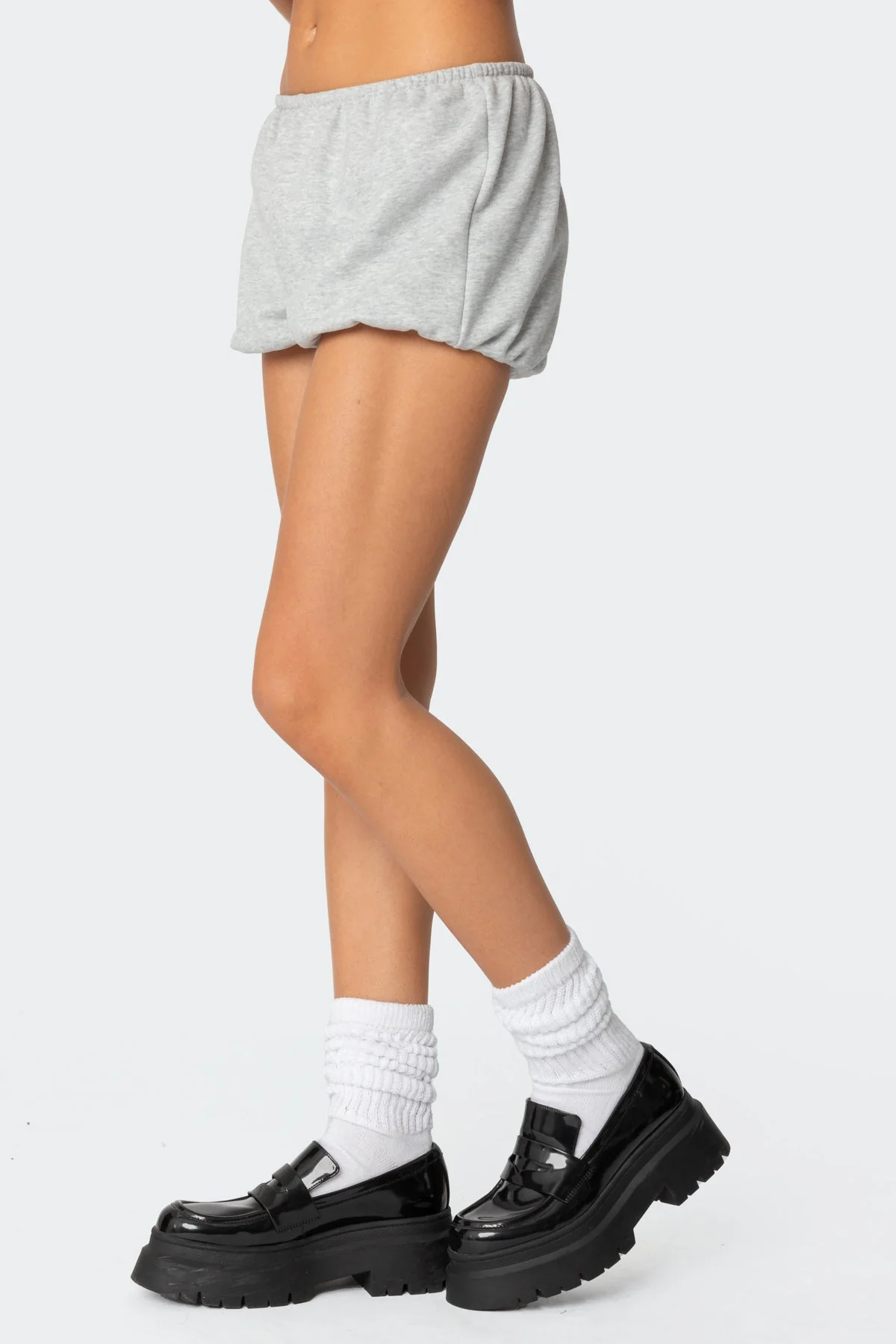 Gray Melange Lounge Shorts Set XS-XL