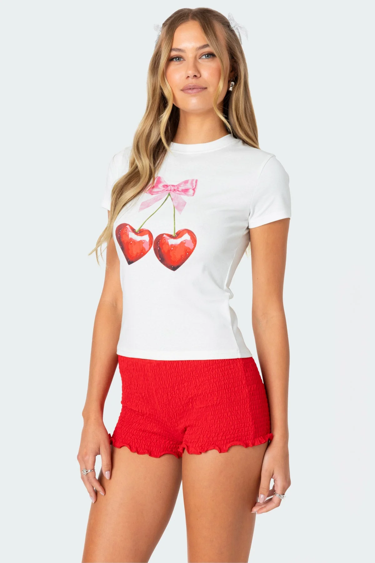 Heart Graphic White T-Shirt