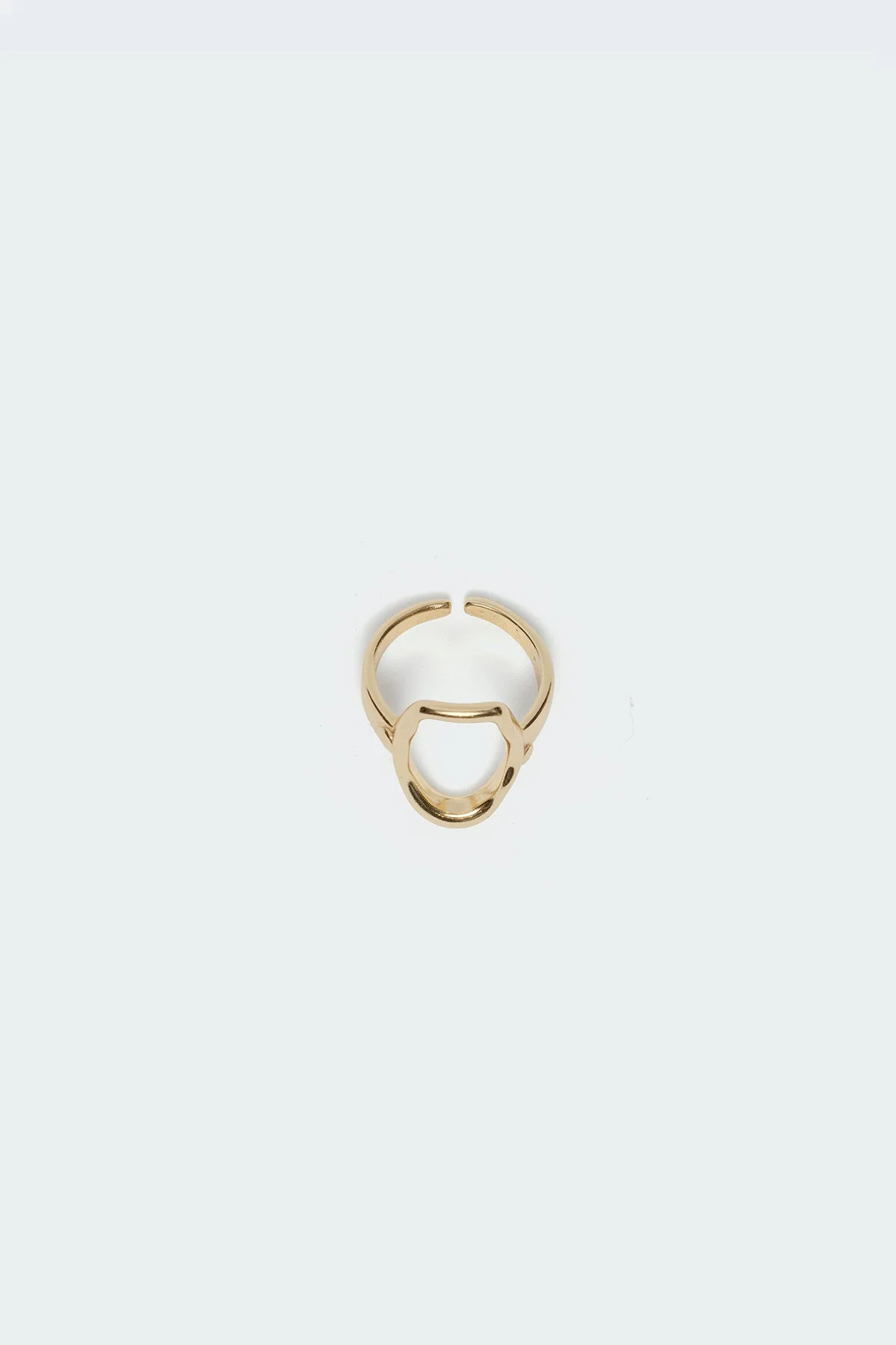 Gold Oval Ring - Fashion Jewelry Accessory