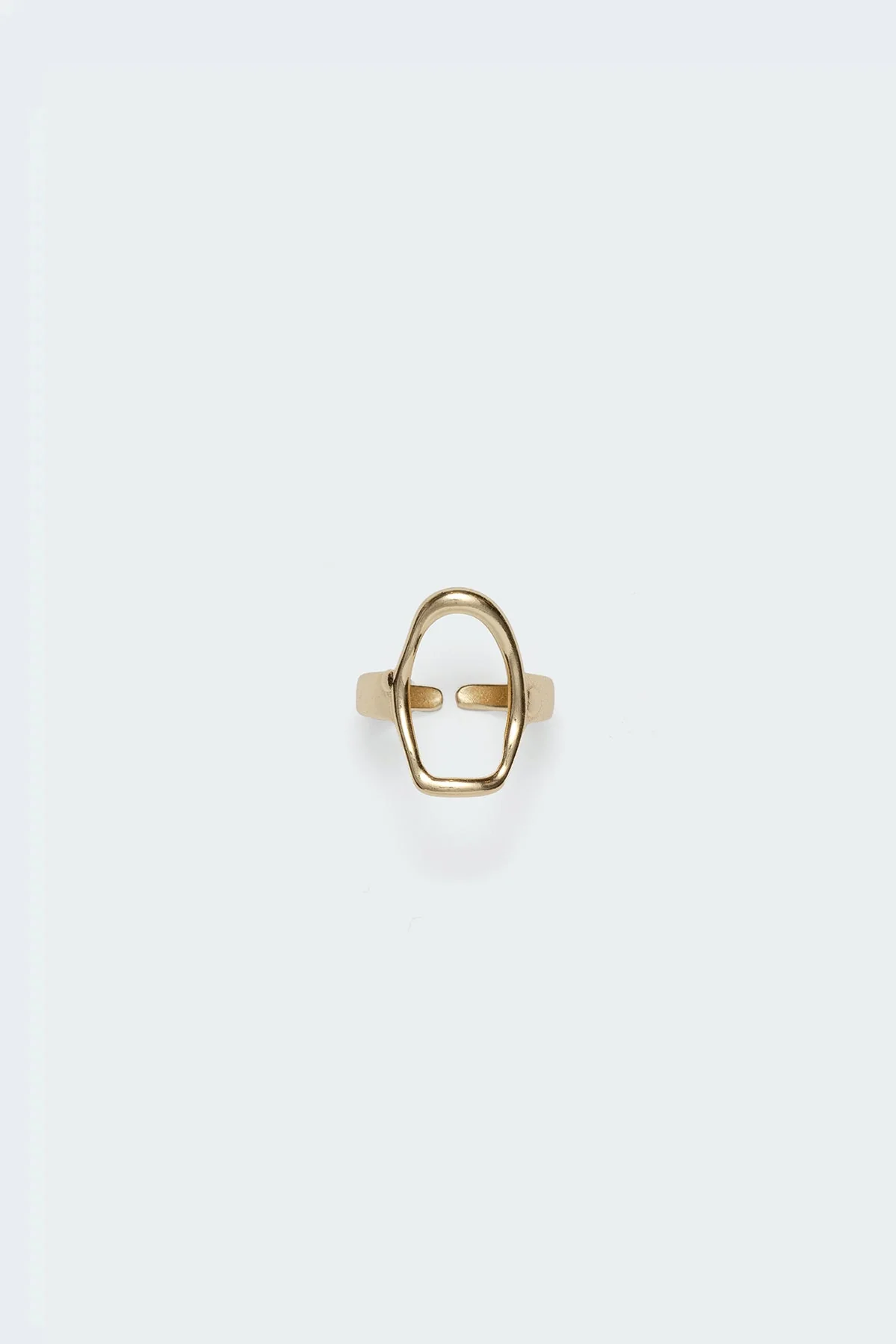 Gold Oval Ring - Fashion Jewelry Accessory