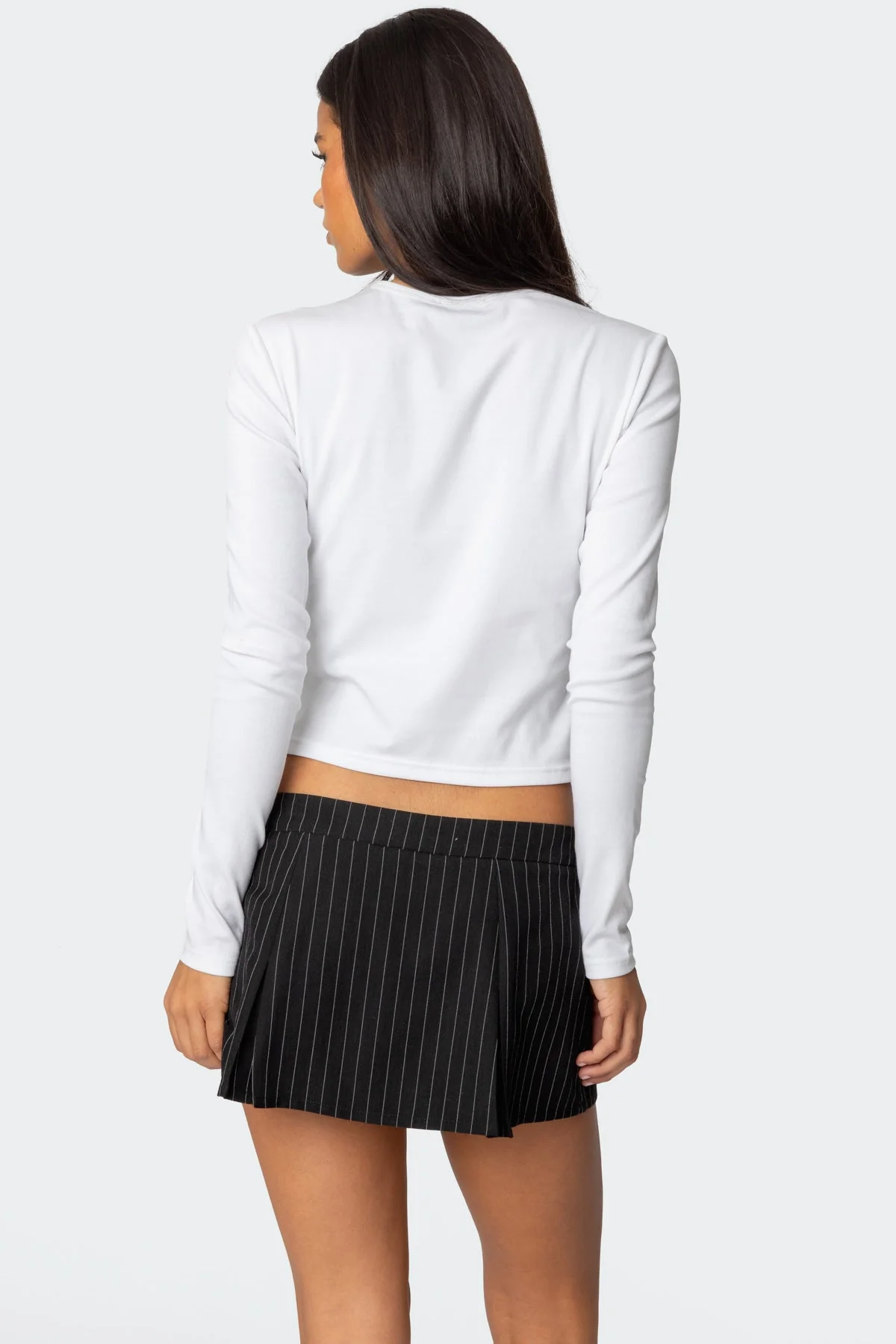 Vintage Car Graphic Print Long Sleeve T-Shirt