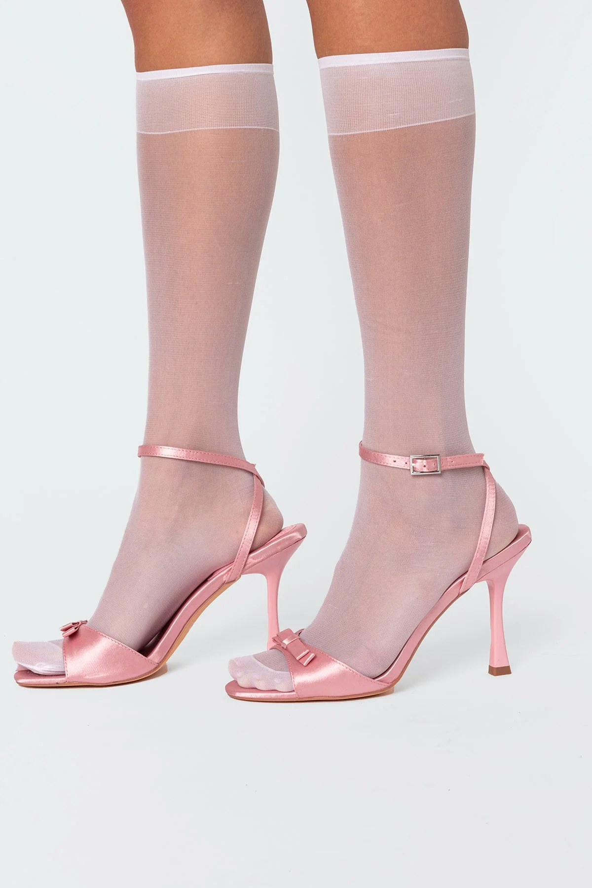 Sheer White Knee High Socks - Comfortable Fit