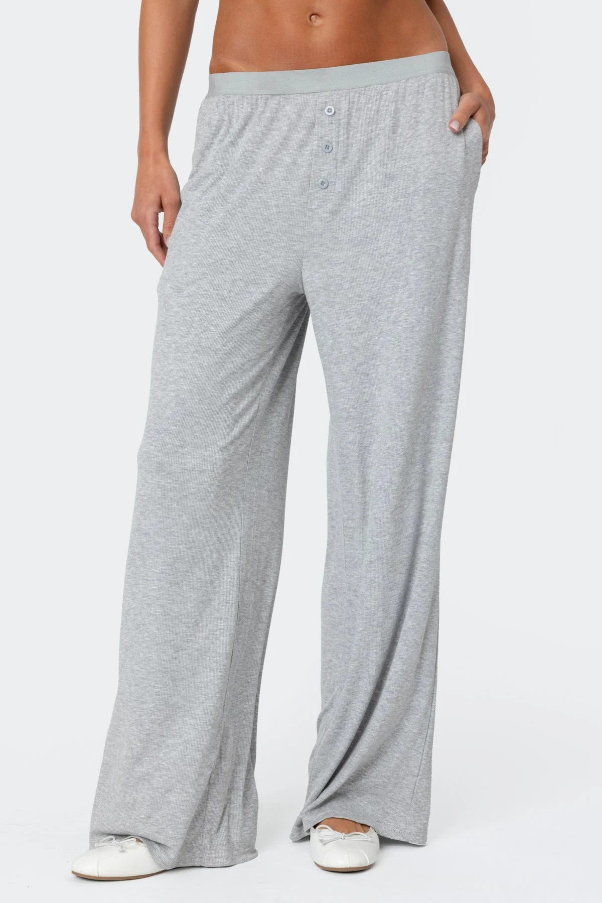 Cozy Heather Lounge Pants in Gray Melange XS-XXL