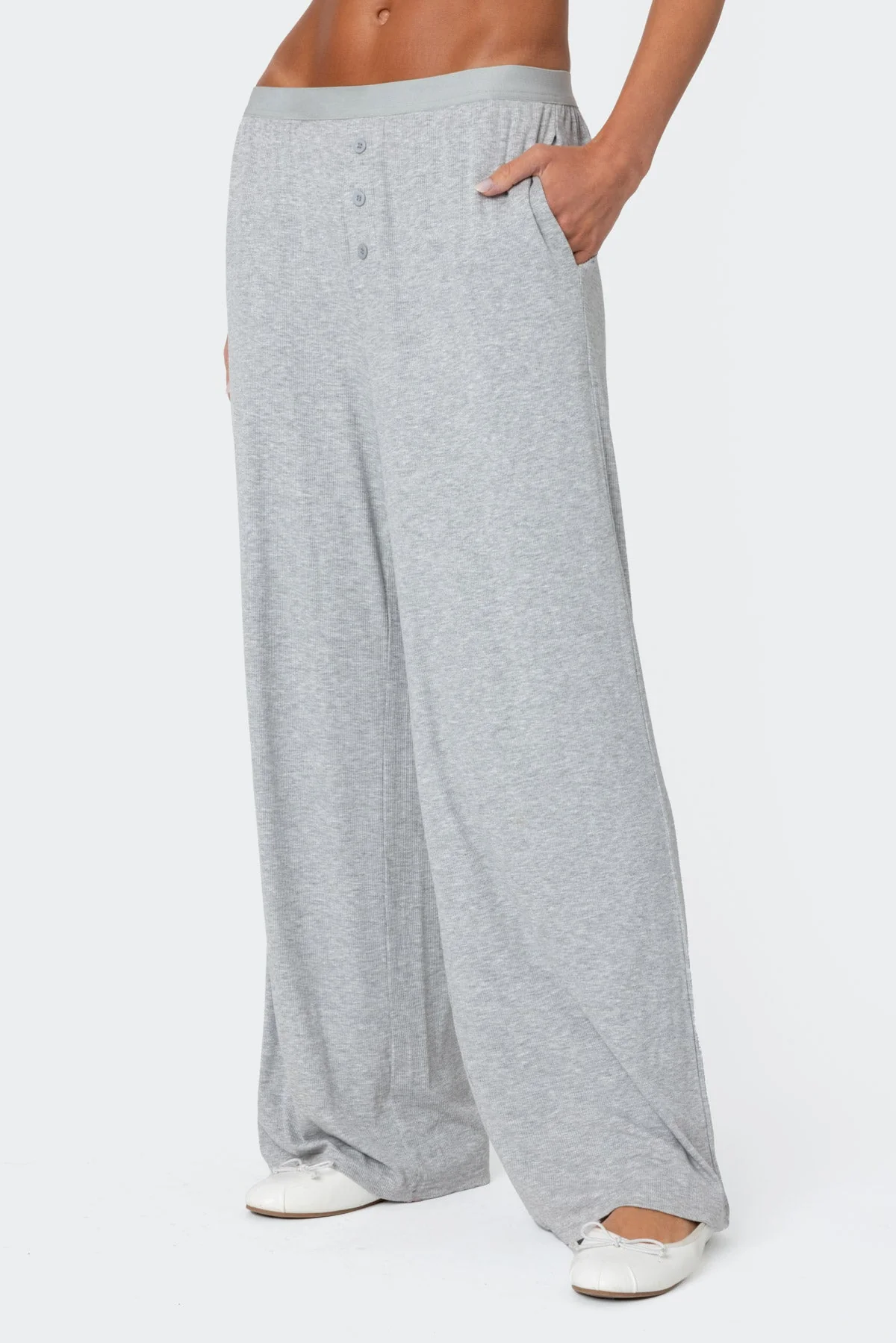 Cozy Heather Lounge Pants in Gray Melange XS-XXL