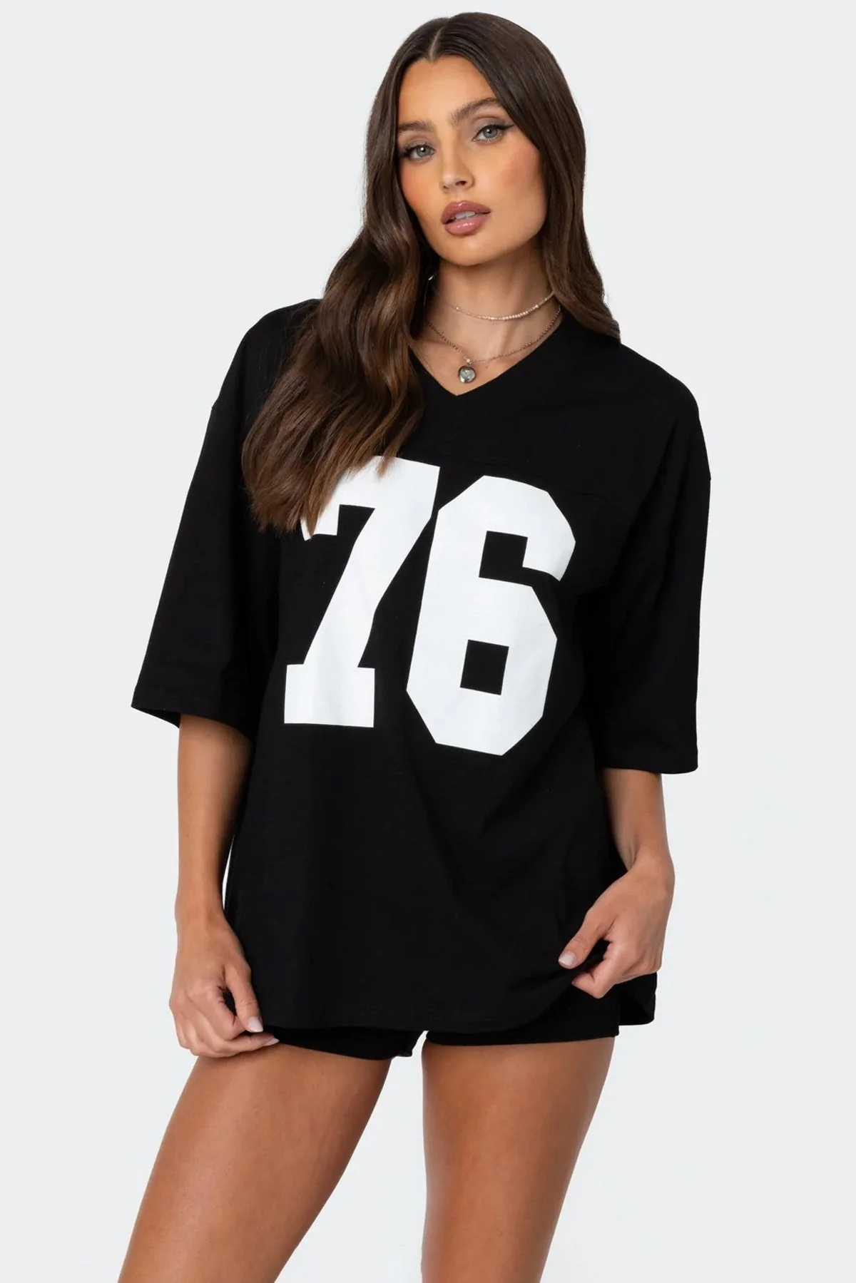 Graphic Oversized Black T-Shirt