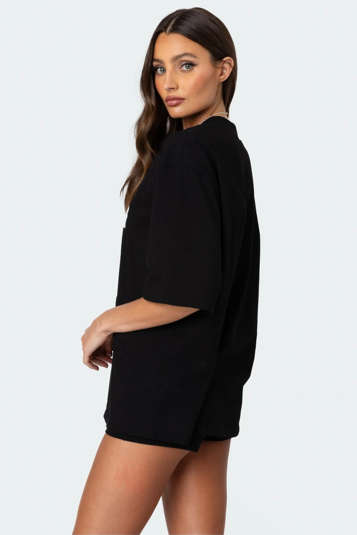 Graphic Oversized Black T-Shirt