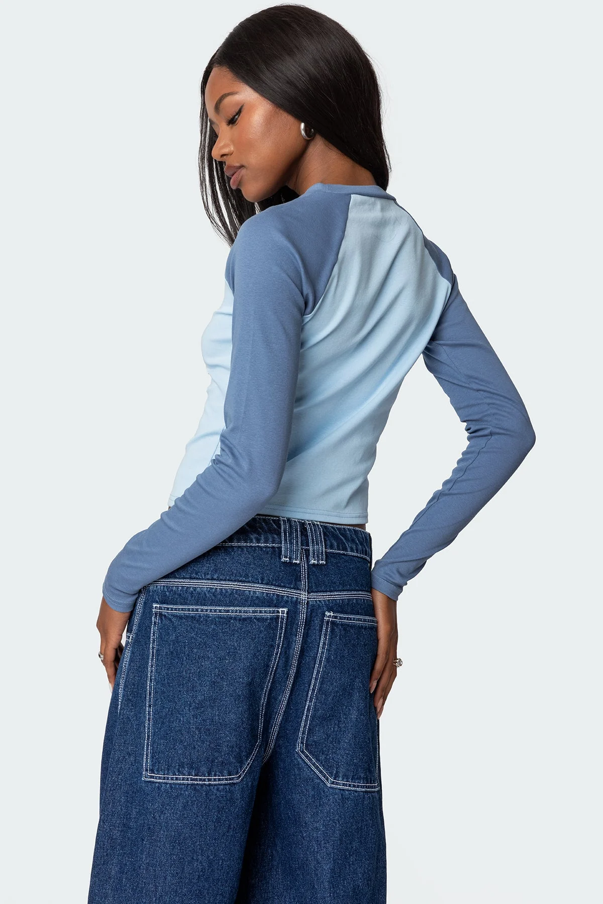 Blue Long Sleeve T-Shirt for Stylish Comfort