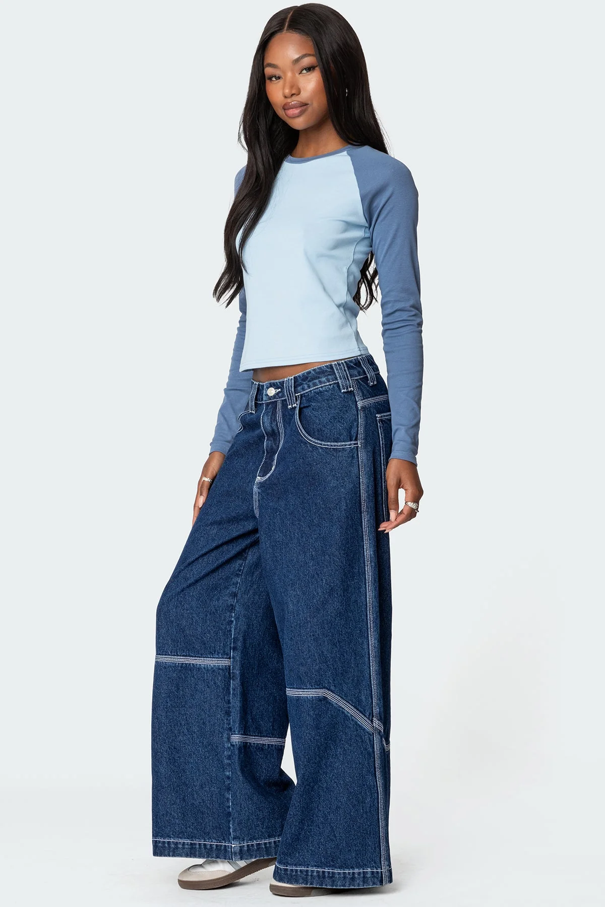 Blue Long Sleeve T-Shirt for Stylish Comfort