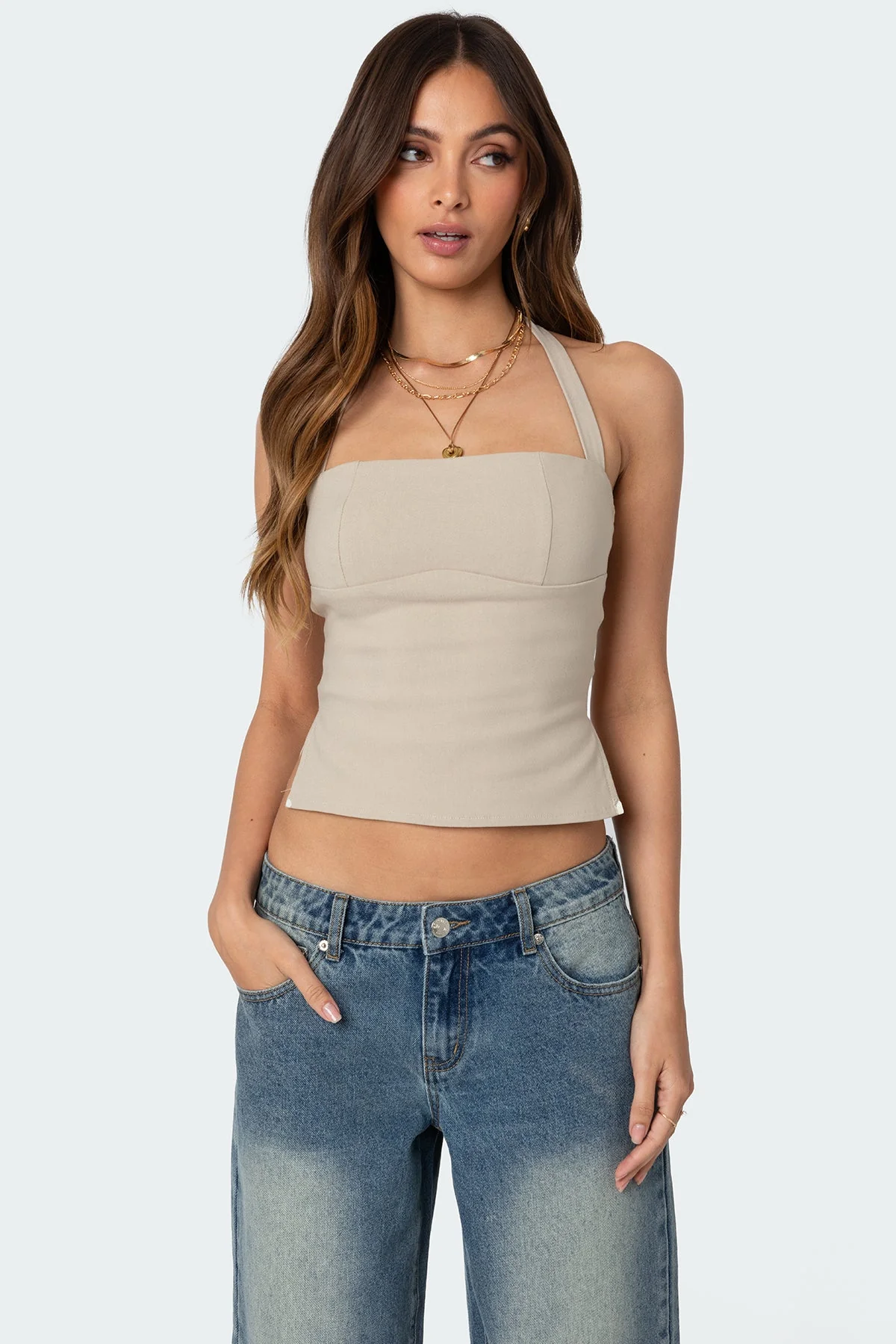 Fashionable Dara Halter Top for Women