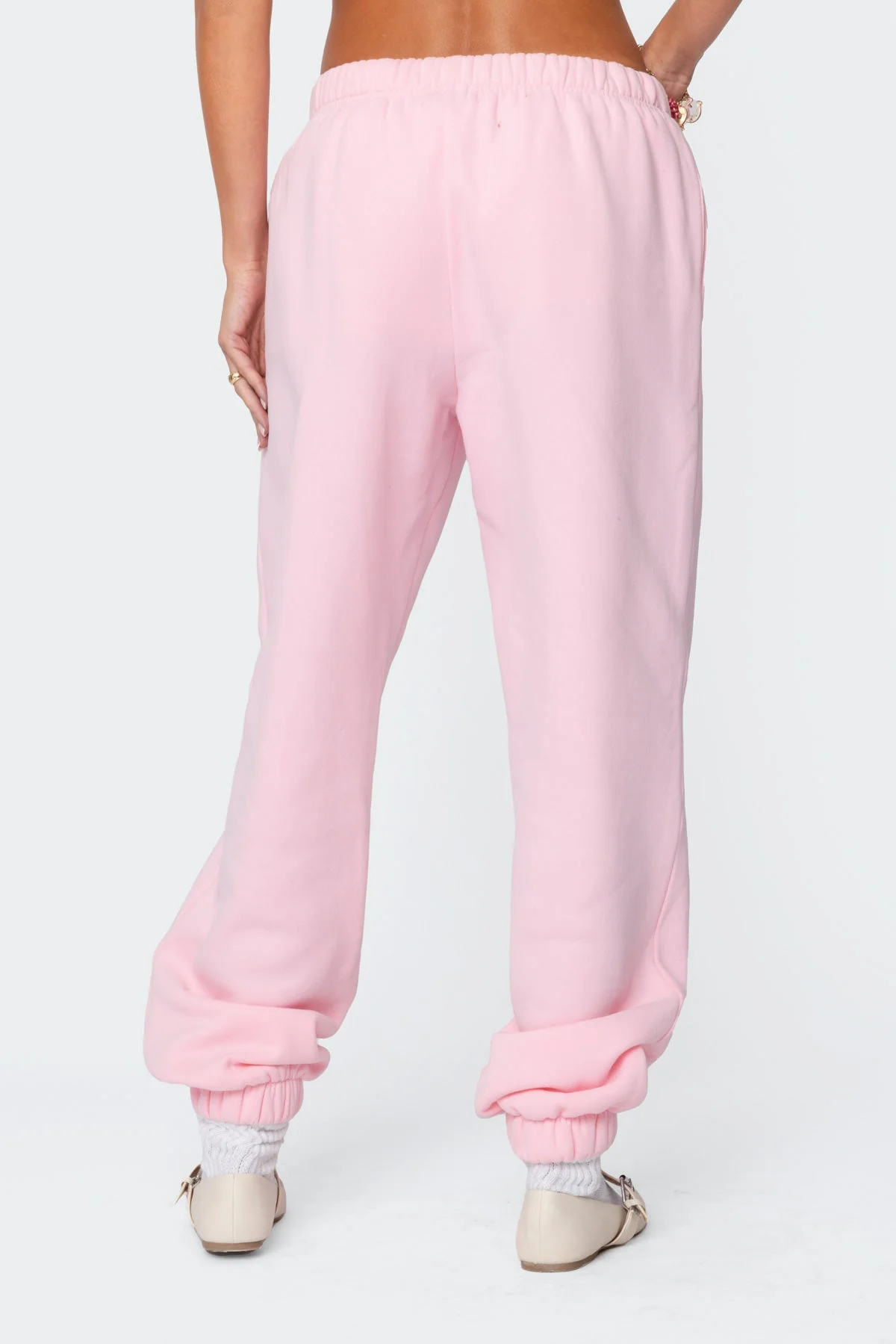 Light Pink Oversized Sweatpants Womens Loungewear