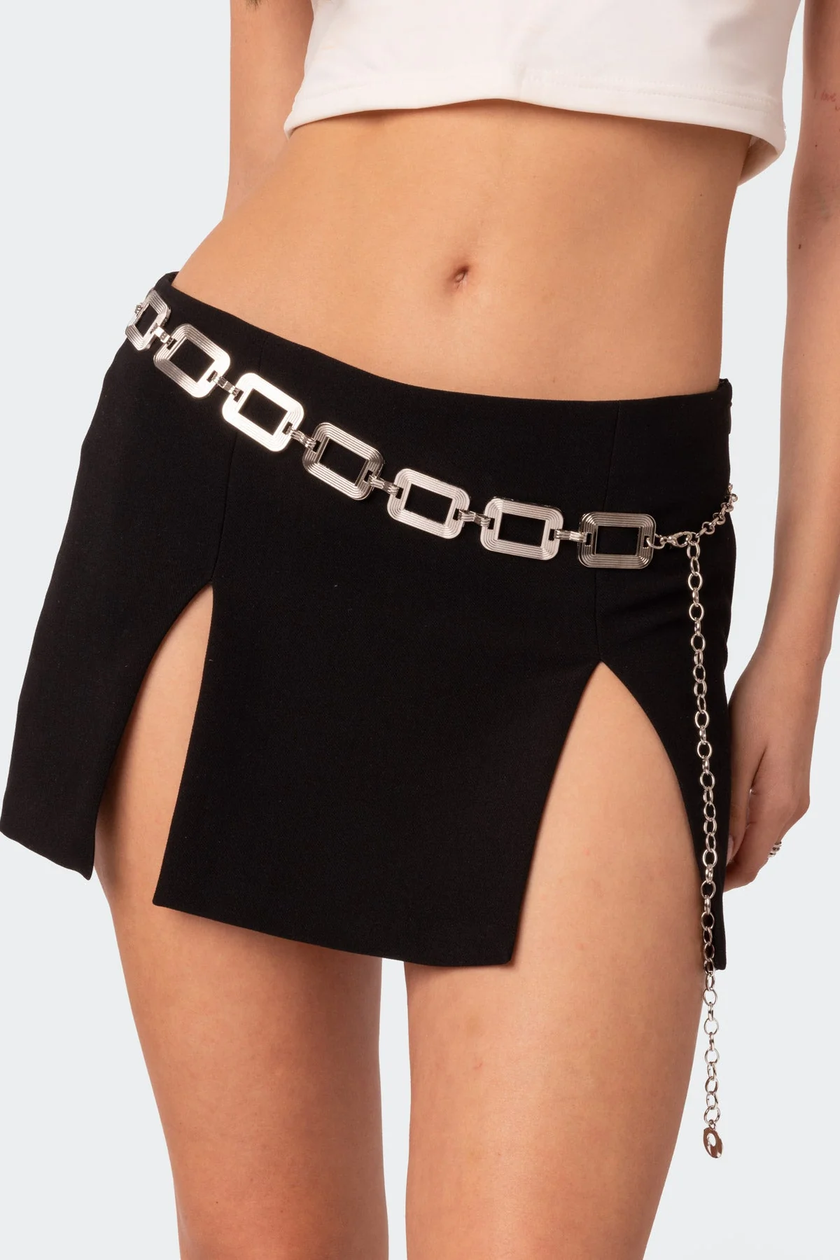 Silver Link Chain Belt - Trendy Accessories for Stylish Outfits