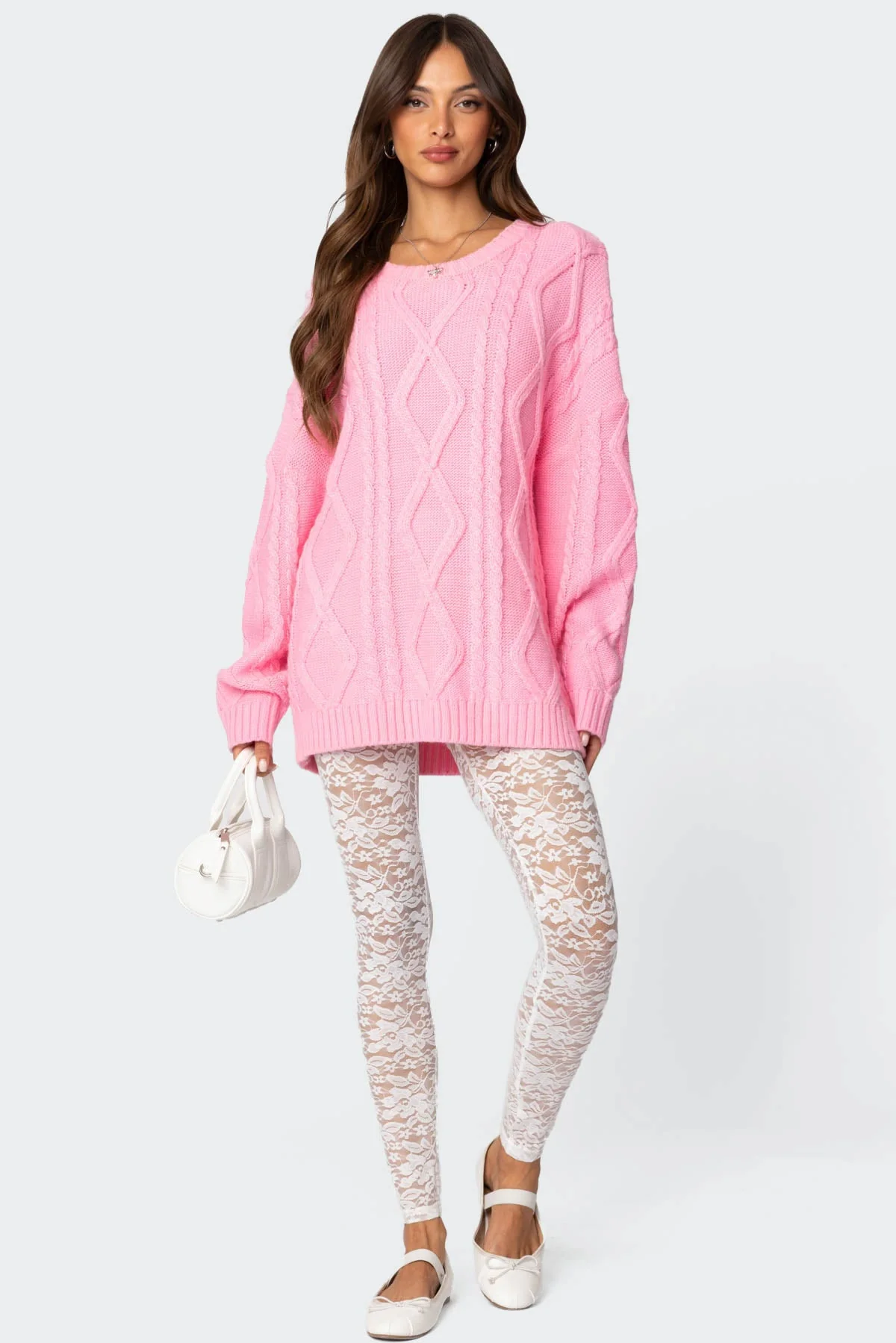 Sheer Lace White Leggings Women Polyester Spandex Low Rise