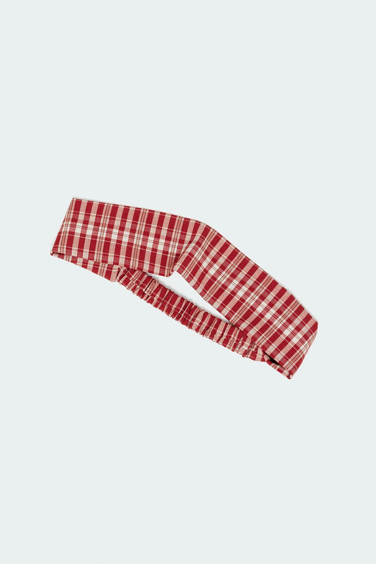 Red Plaid Headband for Stylish Accessories Lovers