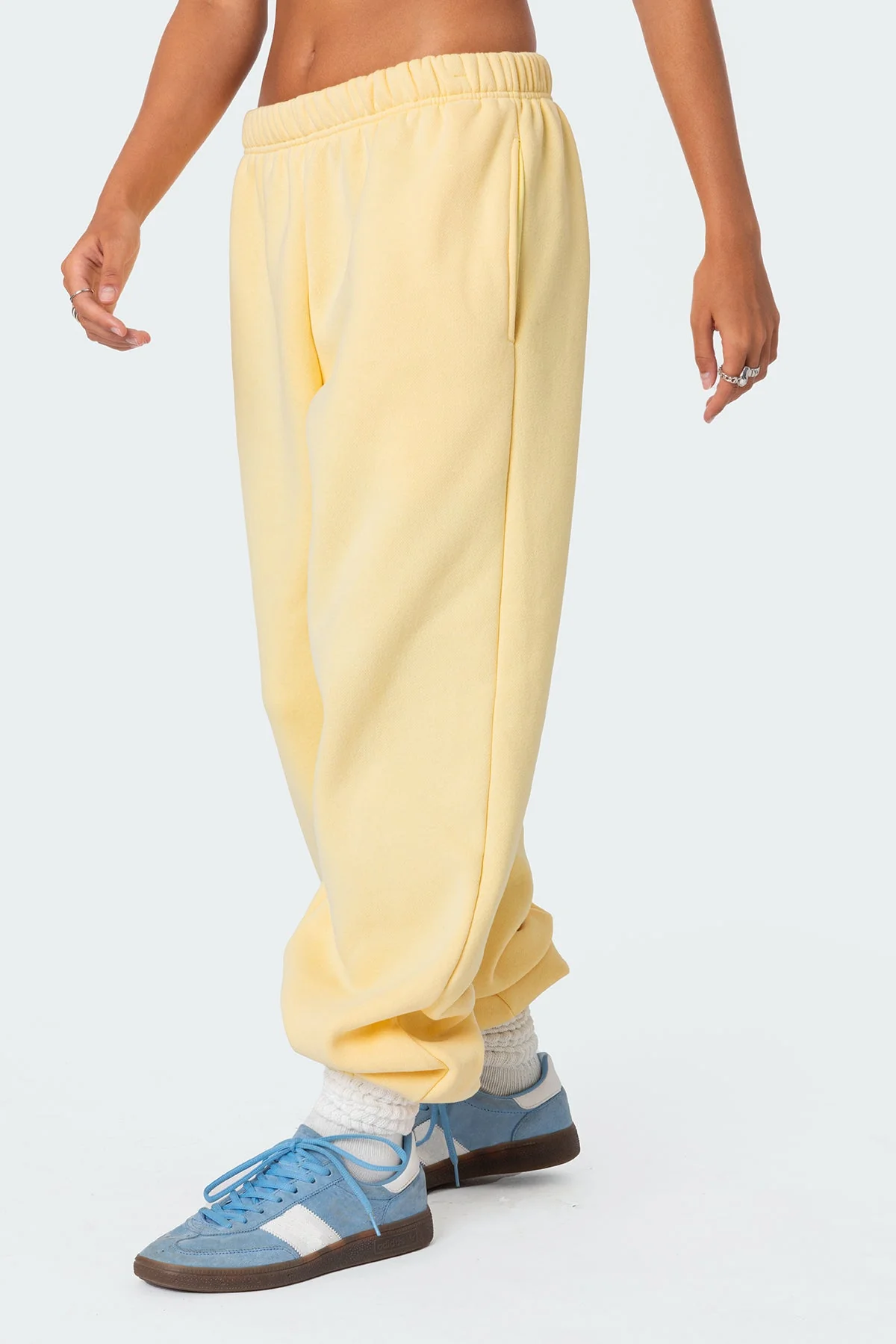Oversized Loungewear Sweatpants in Yellow | Womens Cozy Sweatpants