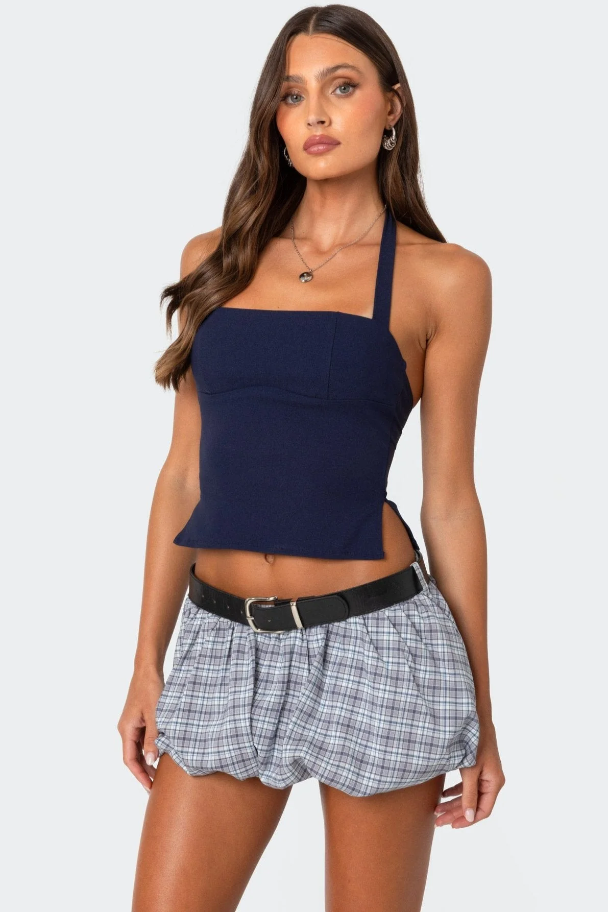 Navy Halter Top for Stylish Women