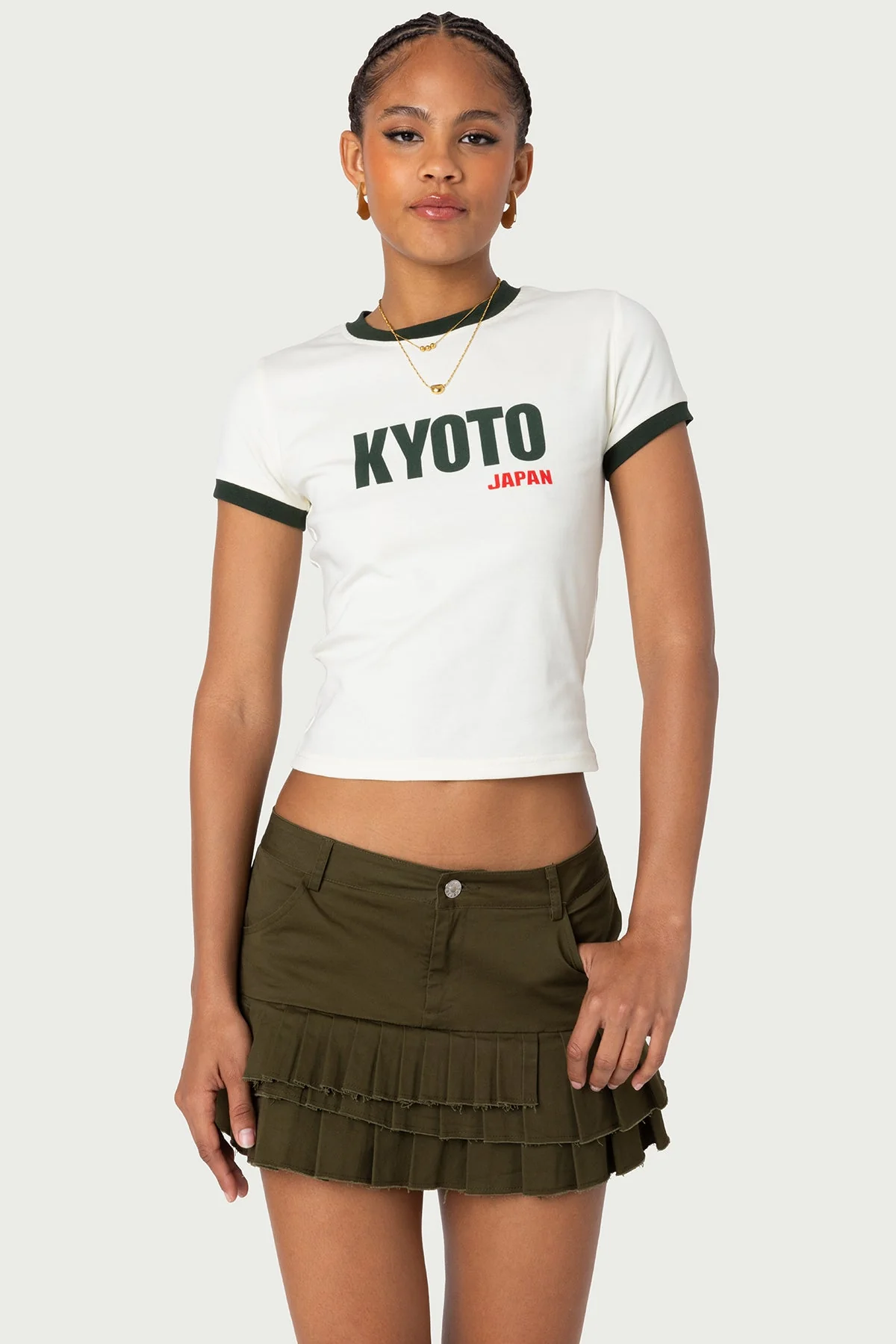 Beige Kyoto Graphic T-Shirt