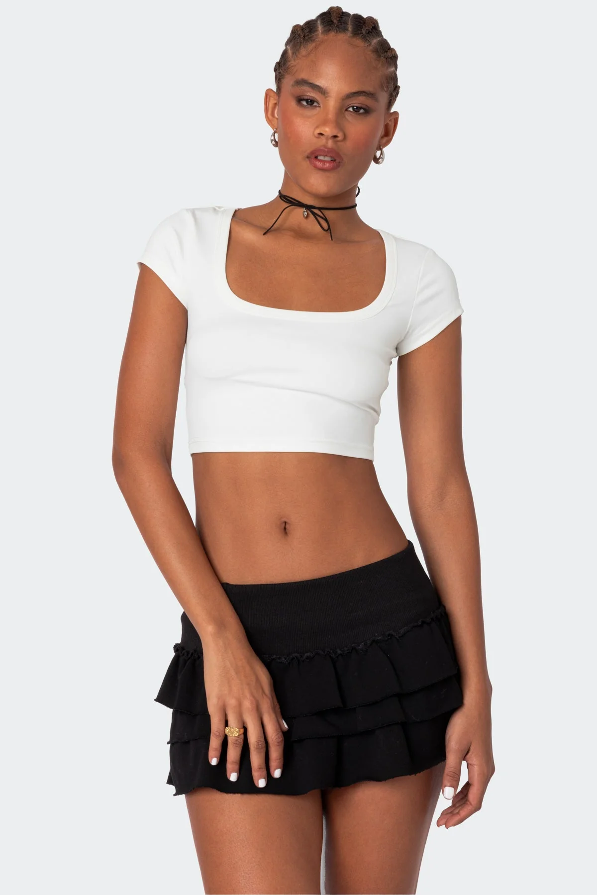 Cropped White T-Shirt for Women