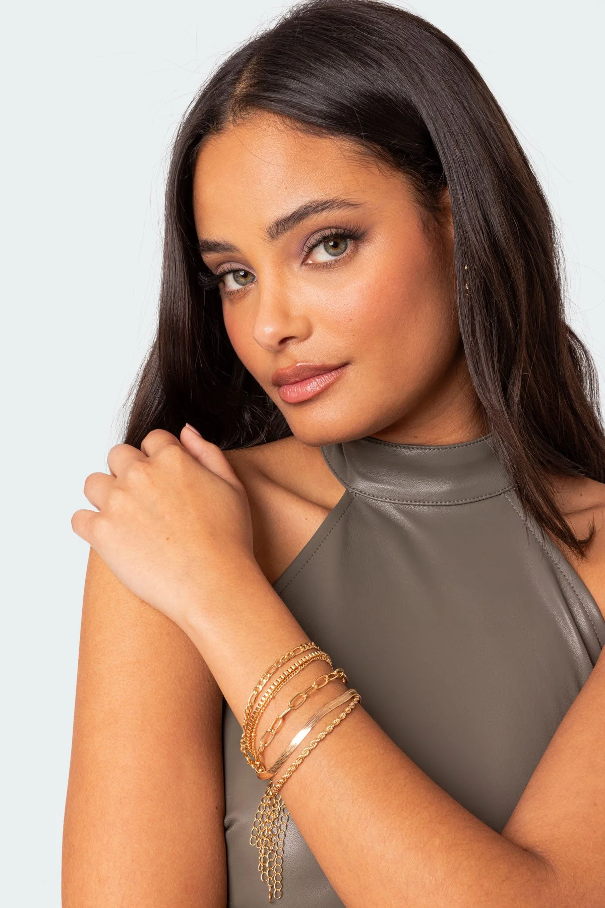 Chic Gold Bracelet Pack - Set of 6 Assorted Chains